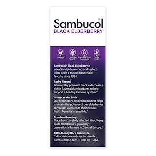 Foto 7 | Sirope Sambucol Black Elderberry Para Niños, 120 Ml, Apoyo Inmunológico - Venta Internacional.