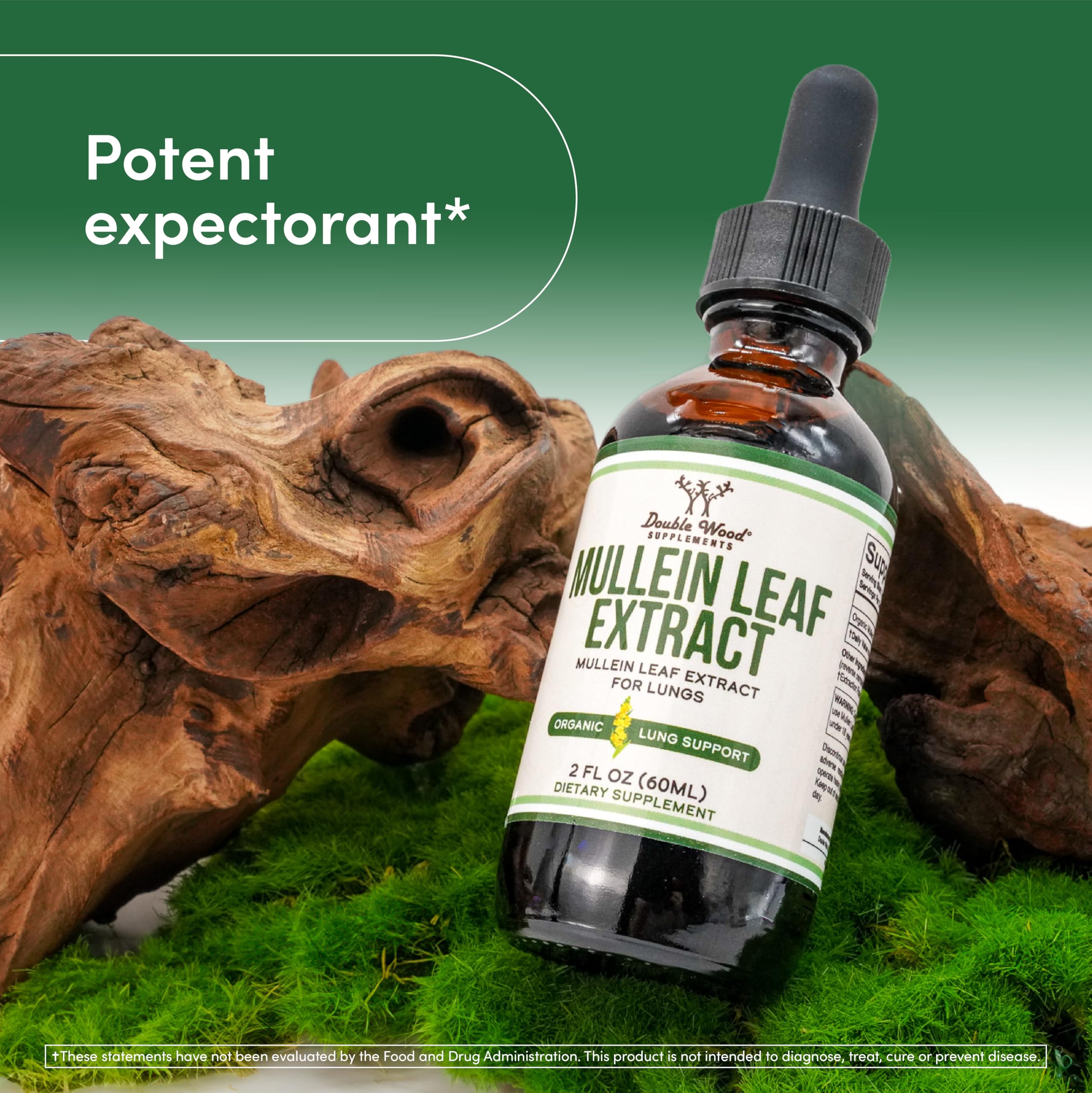 Foto 5 pulgar | Suplemento De Extracto De Hoja De Gordolobo De Doble Madera, 60 Ml, Para La Salud Pulmonar - Venta Internacional.