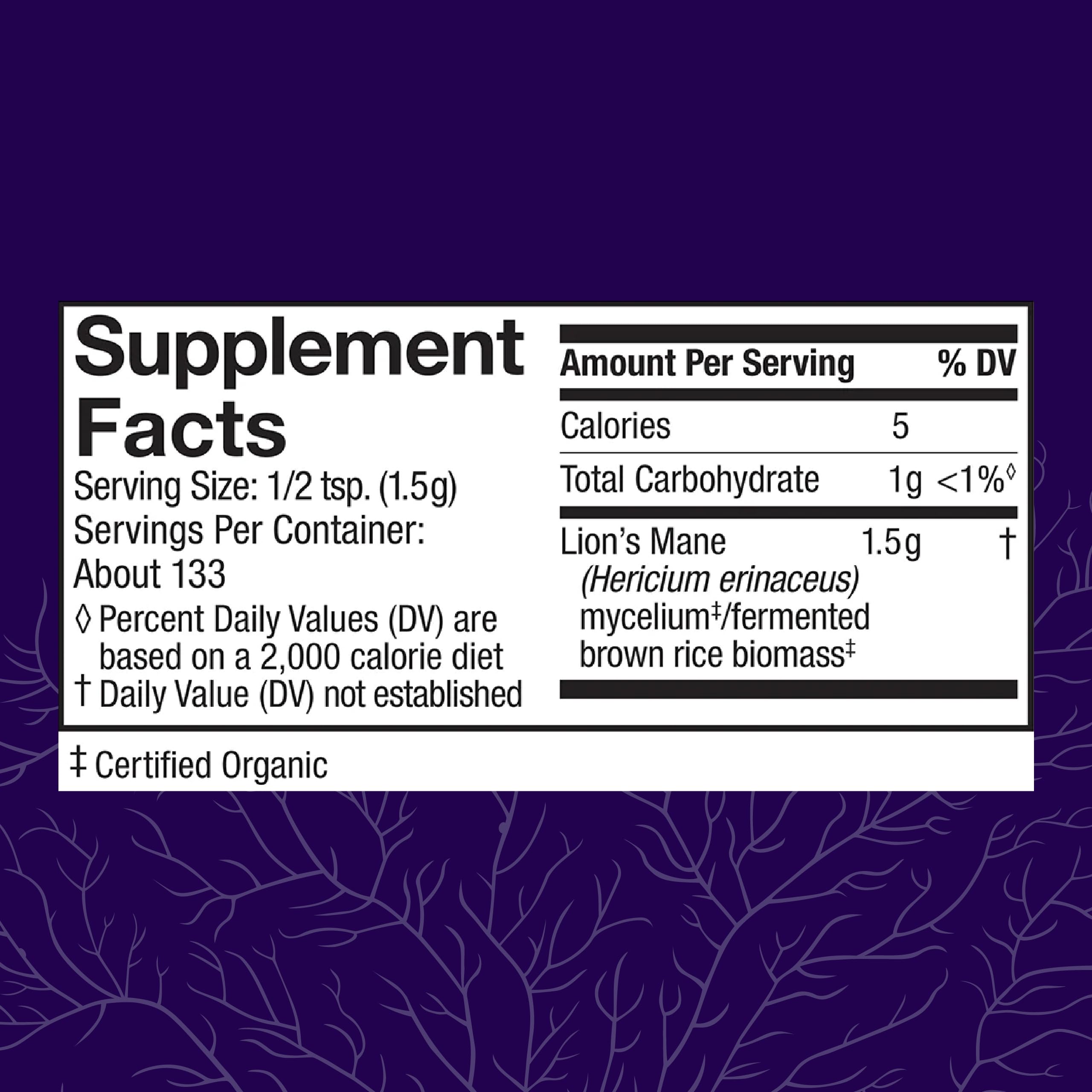 Foto 3 pulgar | Suplemento Host Defense Lion's Mane Powder 200 Ml - Venta Internacional.