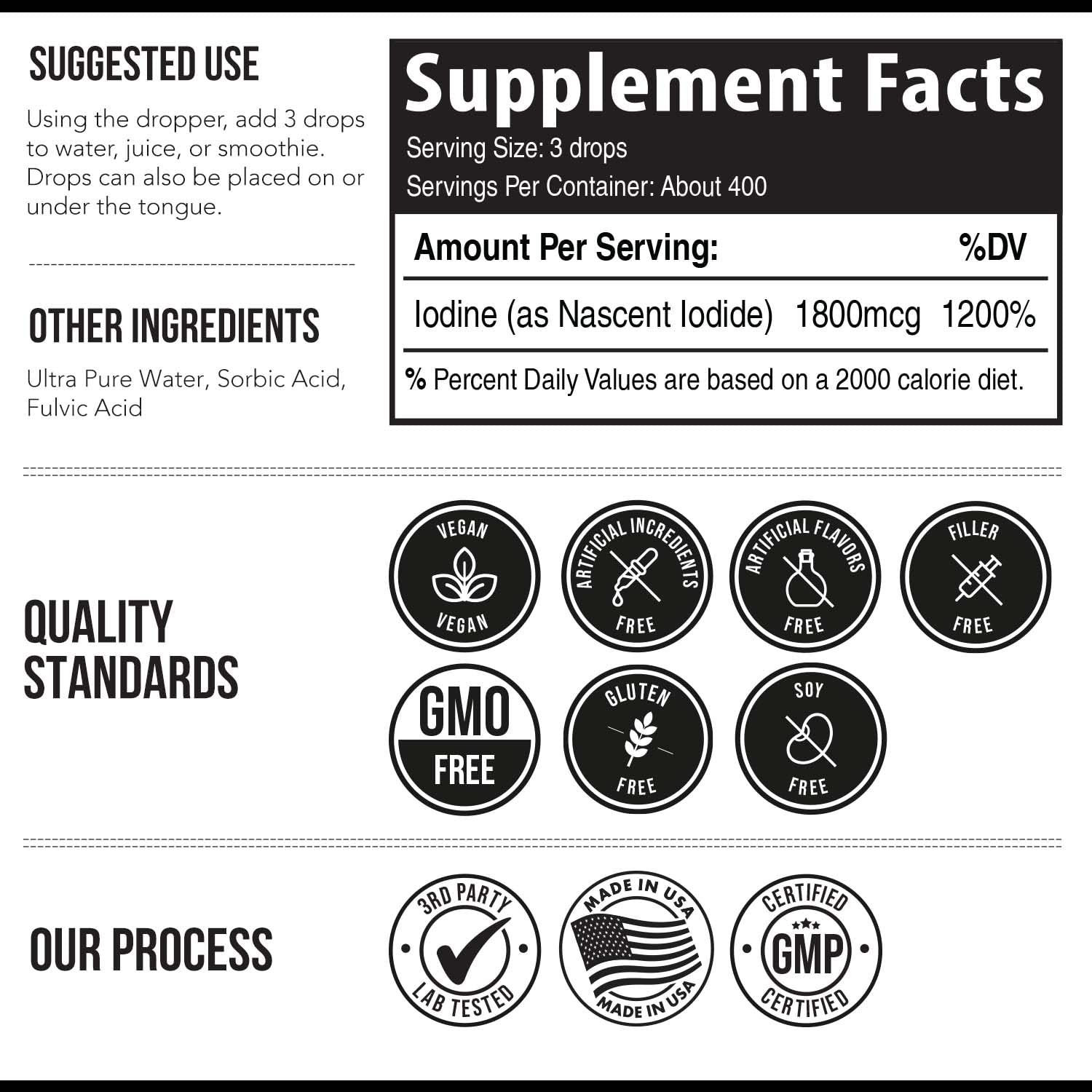 Foto 7 | Suplemento Triquetra Health Nascent Yodo 400 Porciones 60 Ml - Venta Internacional.