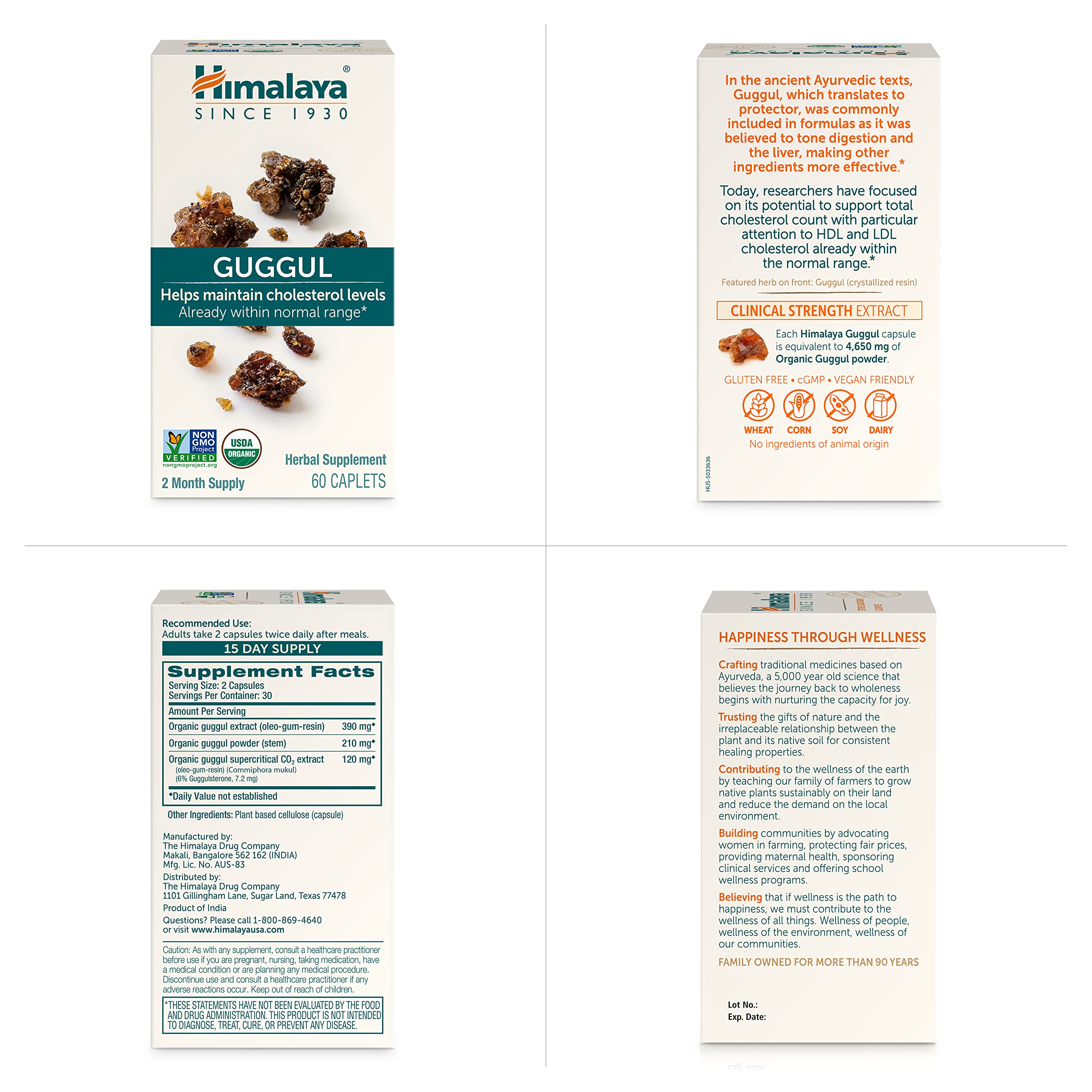 Foto 6 | Suplemento Himalaya Guggul Hdl Support 60 Cápsulas - Venta Internacional.
