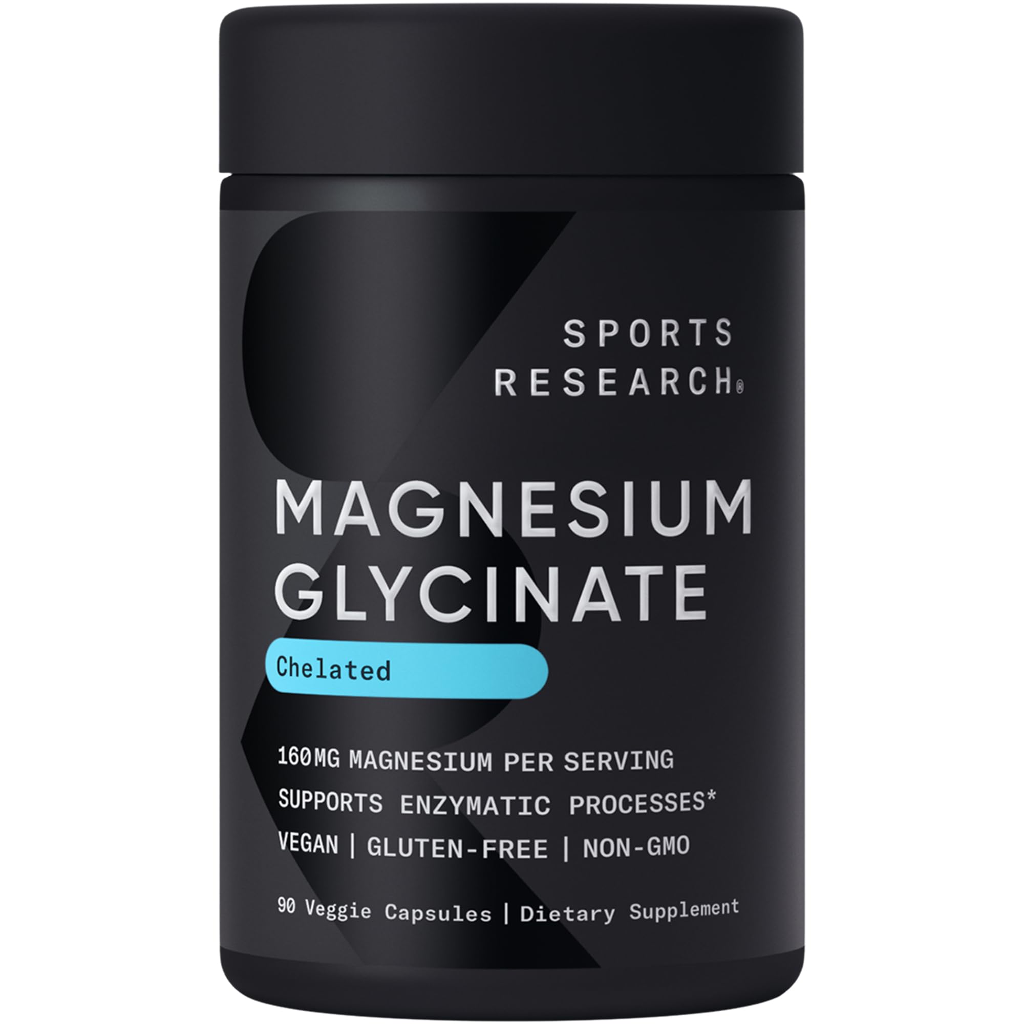 Foto 2 pulgar | Suplemento Sports Research, Glicinato De Magnesio, 160 Mg, 90 Cápsulas - Venta Internacional.
