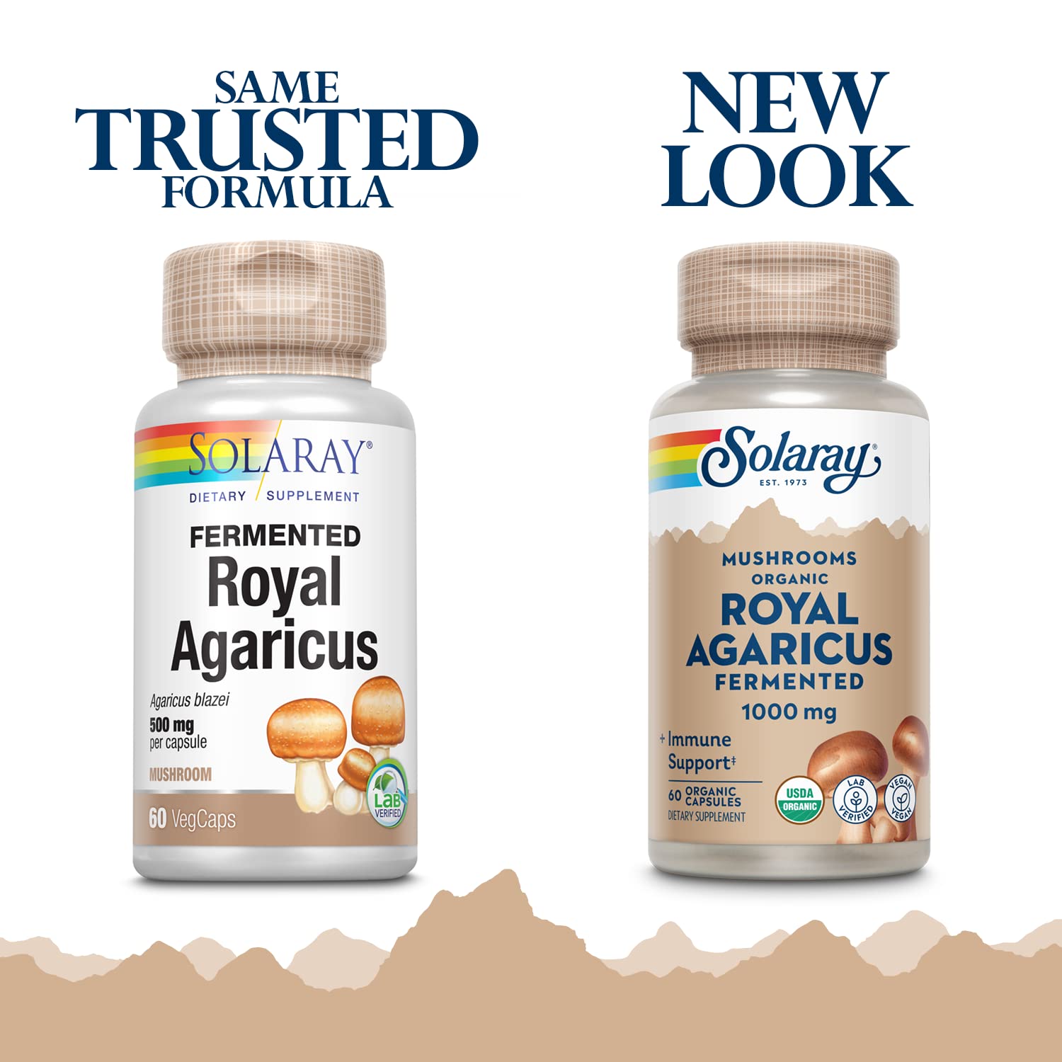 Foto 3 pulgar | Suplemento De Hongo Agaricus Real Fermentado Solaray, 500 Mg, 60 Cápsulas Vegetales - Venta Internacional.