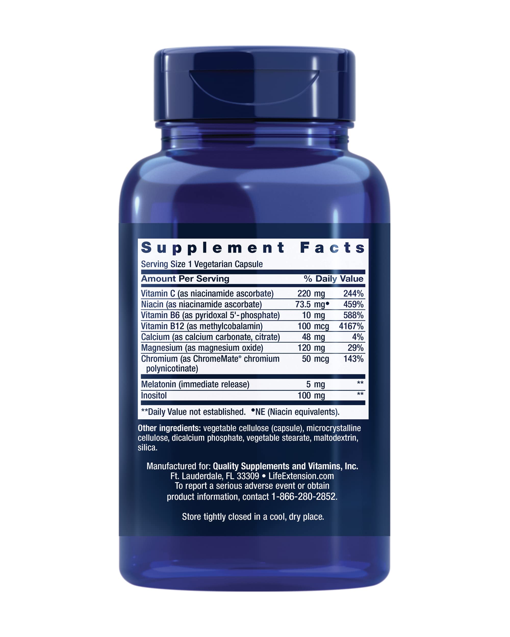 Foto 2 | Suplemento Life Extension Quiet Sleep Melatonina 5 Mg - Venta Internacional.