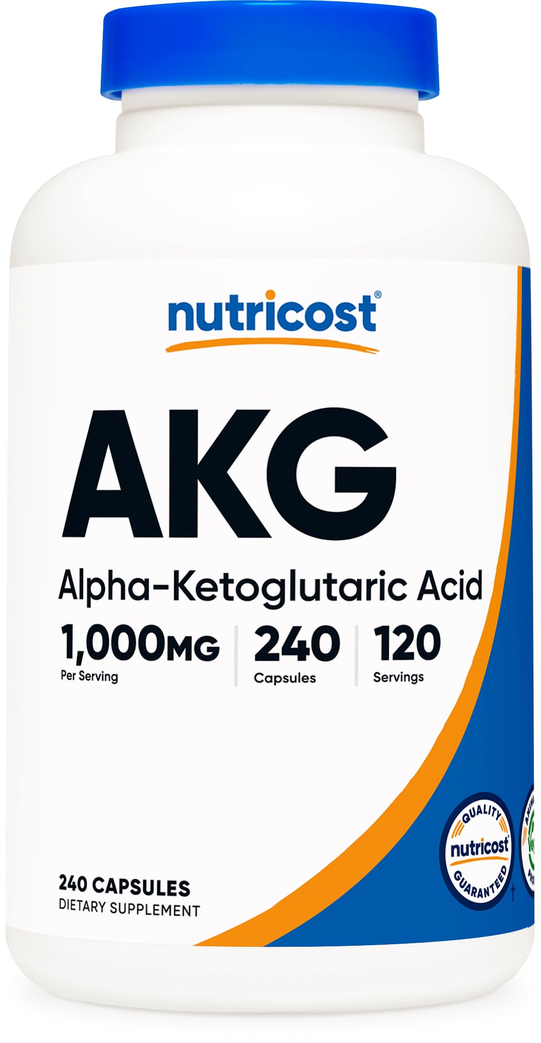 Foto 2 pulgar | Suplemento Nutricost Akg De Ácido Alfa Cetoglutárico 1000 Mg - Venta Internacional.