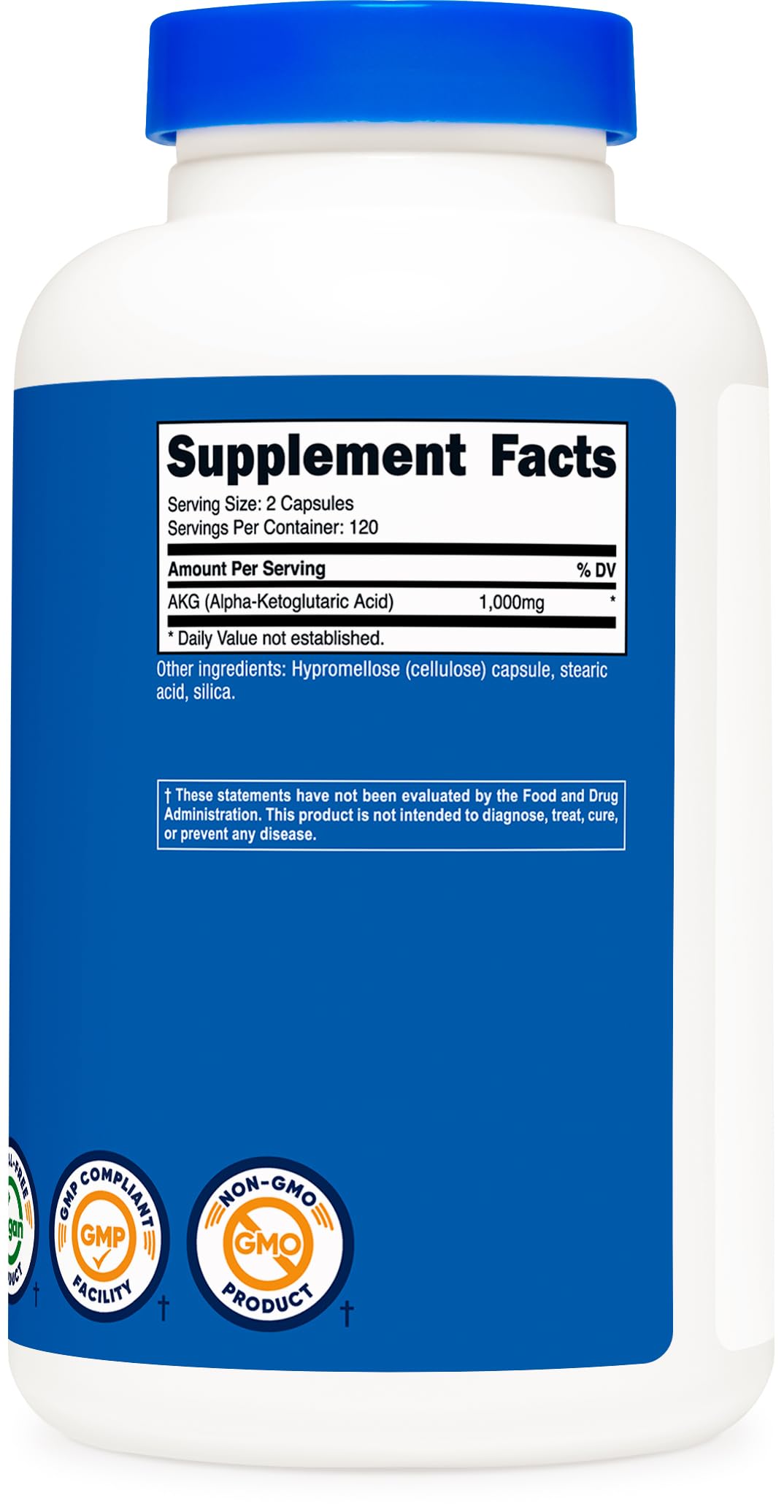 Foto 5 | Suplemento Nutricost Akg De Ácido Alfa Cetoglutárico 1000 Mg - Venta Internacional.