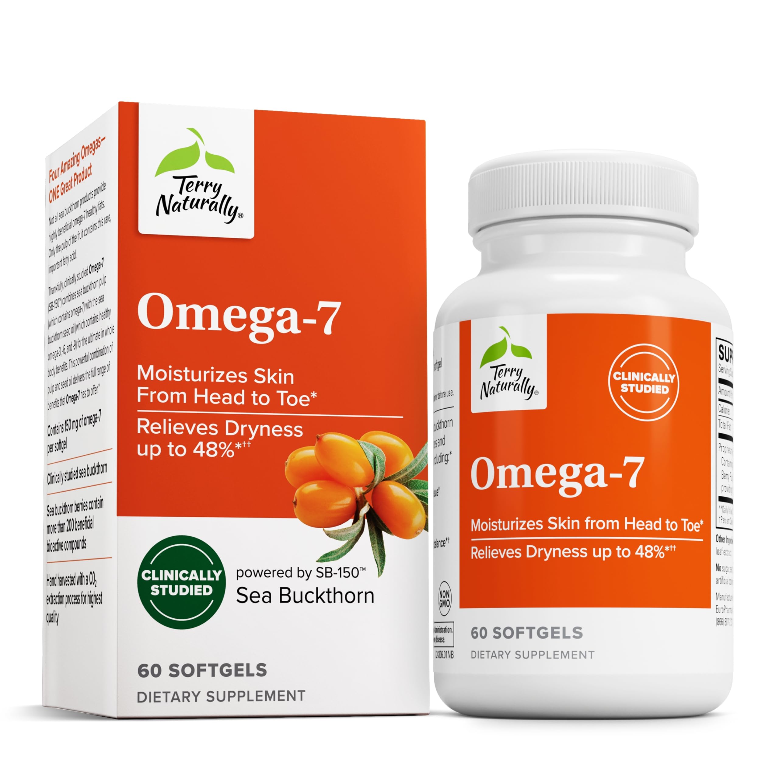 Foto 1 | Suplemento Dietético Terry Naturally Omega-7 60 Cápsulas Blandas - Venta Internacional.