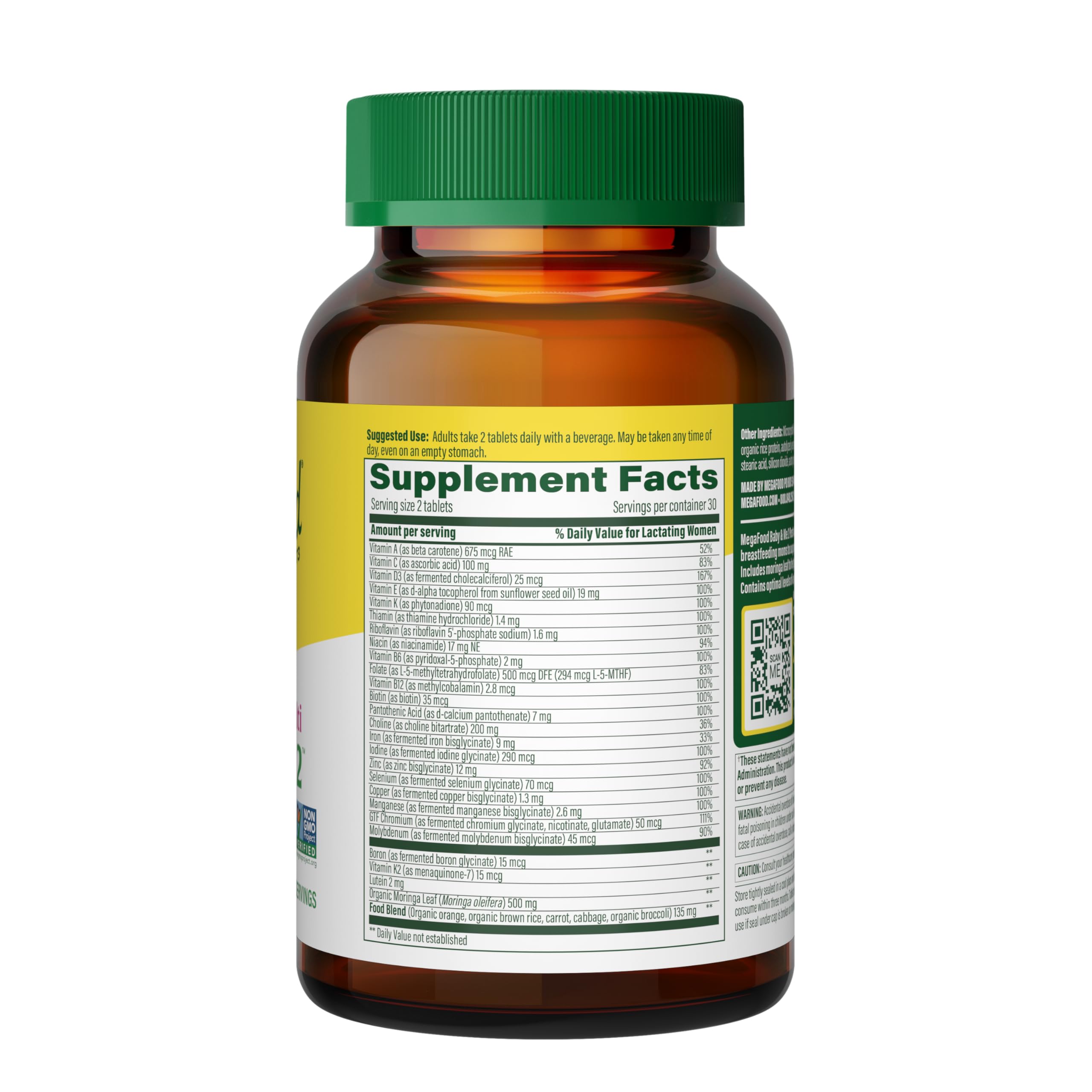Foto 4 pulgar | Vitamins Megafood Baby & Me 2 Postnatal Para Amamantar 60t - Venta Internacional.