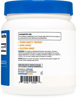 Foto 4 | Suplemento Nutricost Betaína Trimetilglicina Anhidra 500 G - Venta Internacional.