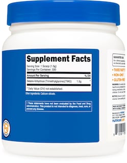 Foto 5 | Suplemento Nutricost Betaína Trimetilglicina Anhidra 500 G - Venta Internacional.