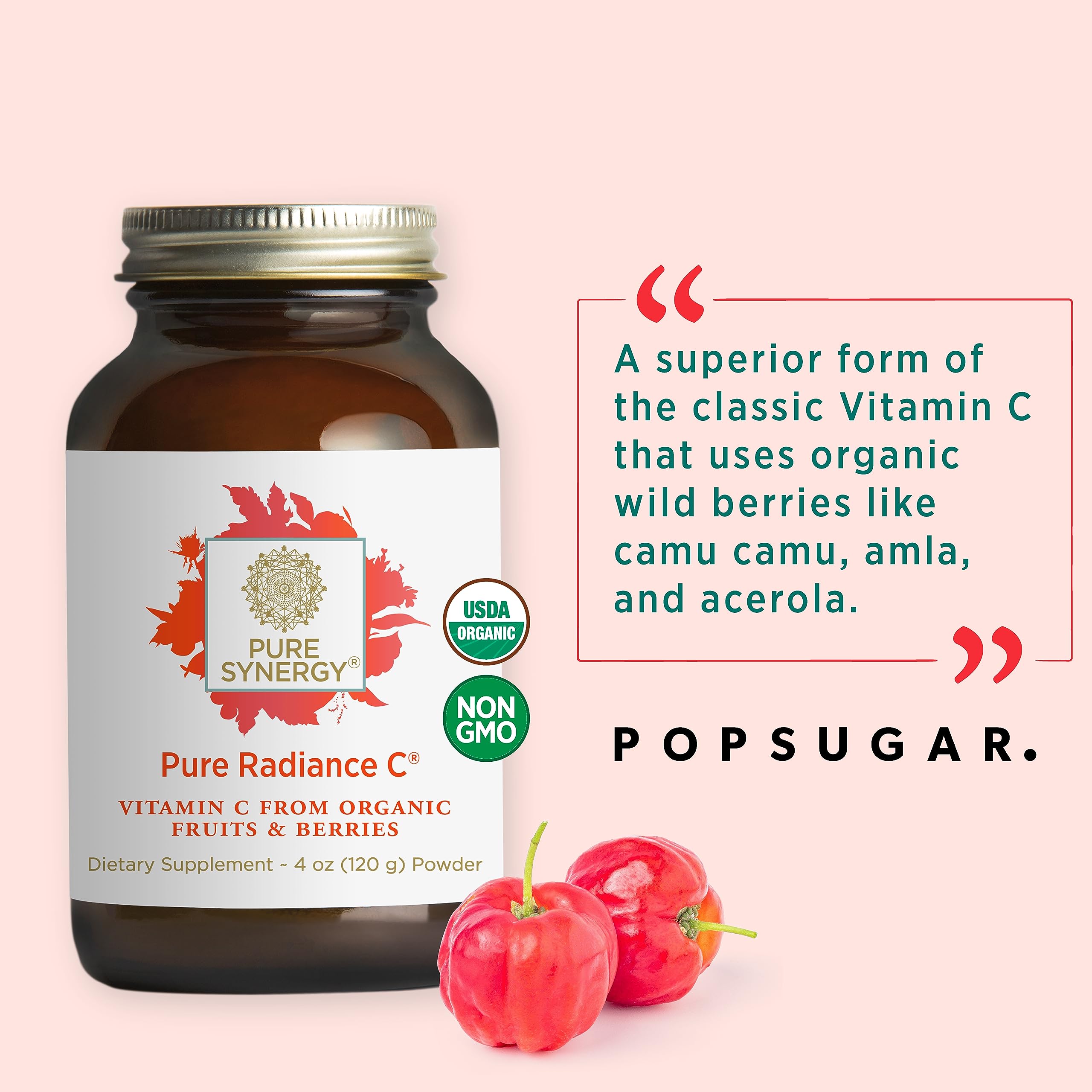 Foto 6 pulgar | Suplemento Pure Synergy Pure Radiance De Vitamina C En Polvo, 120 Ml - Venta Internacional.