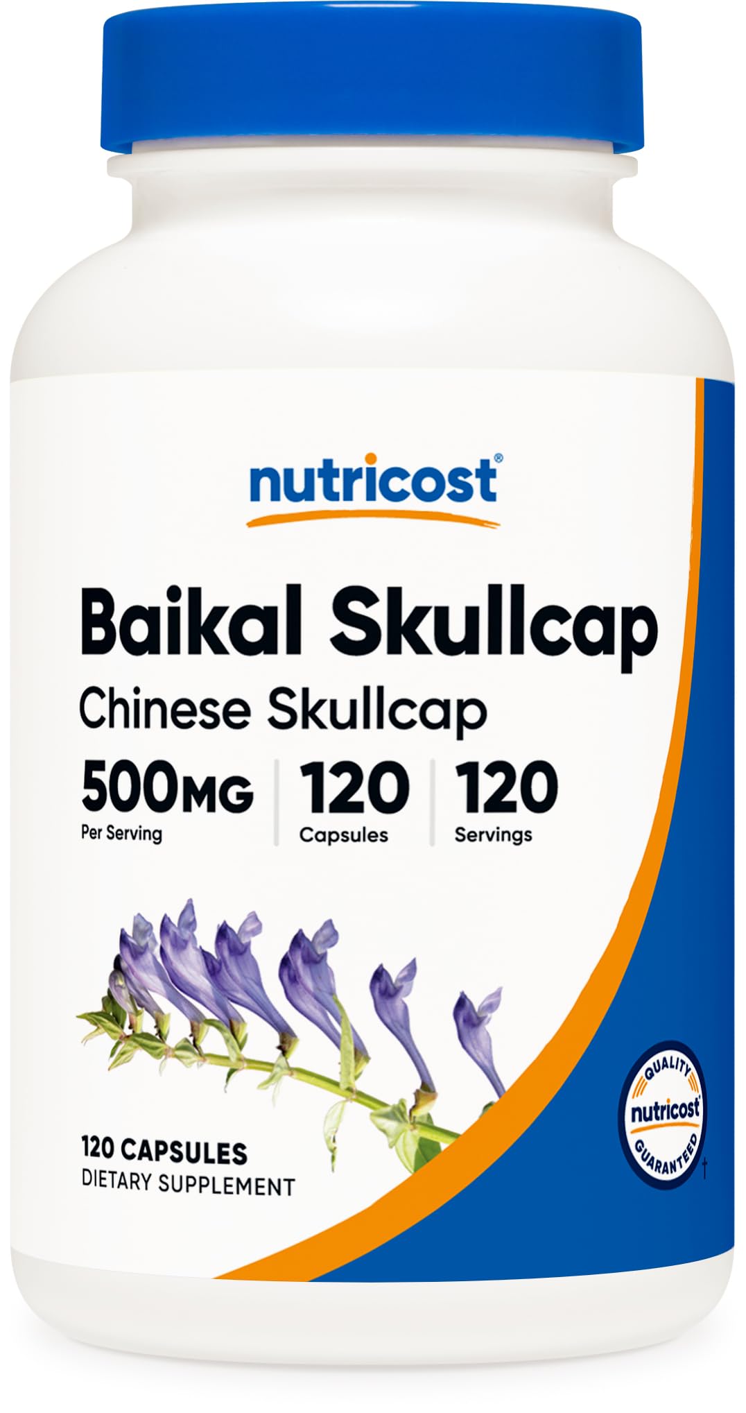Foto 2 pulgar | Suplemento Nutricost Baikal Skullcap 500 Mg 120 Cápsulas - Venta Internacional.