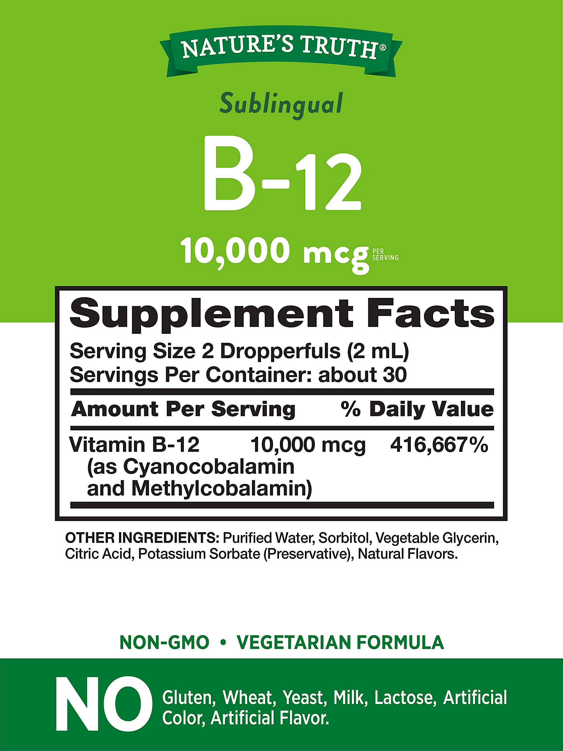 Foto 3 pulgar | Suplemento De Vitamina B-12 Sublingual De Nature's Truth De 10,000 Mcg - Venta Internacional.