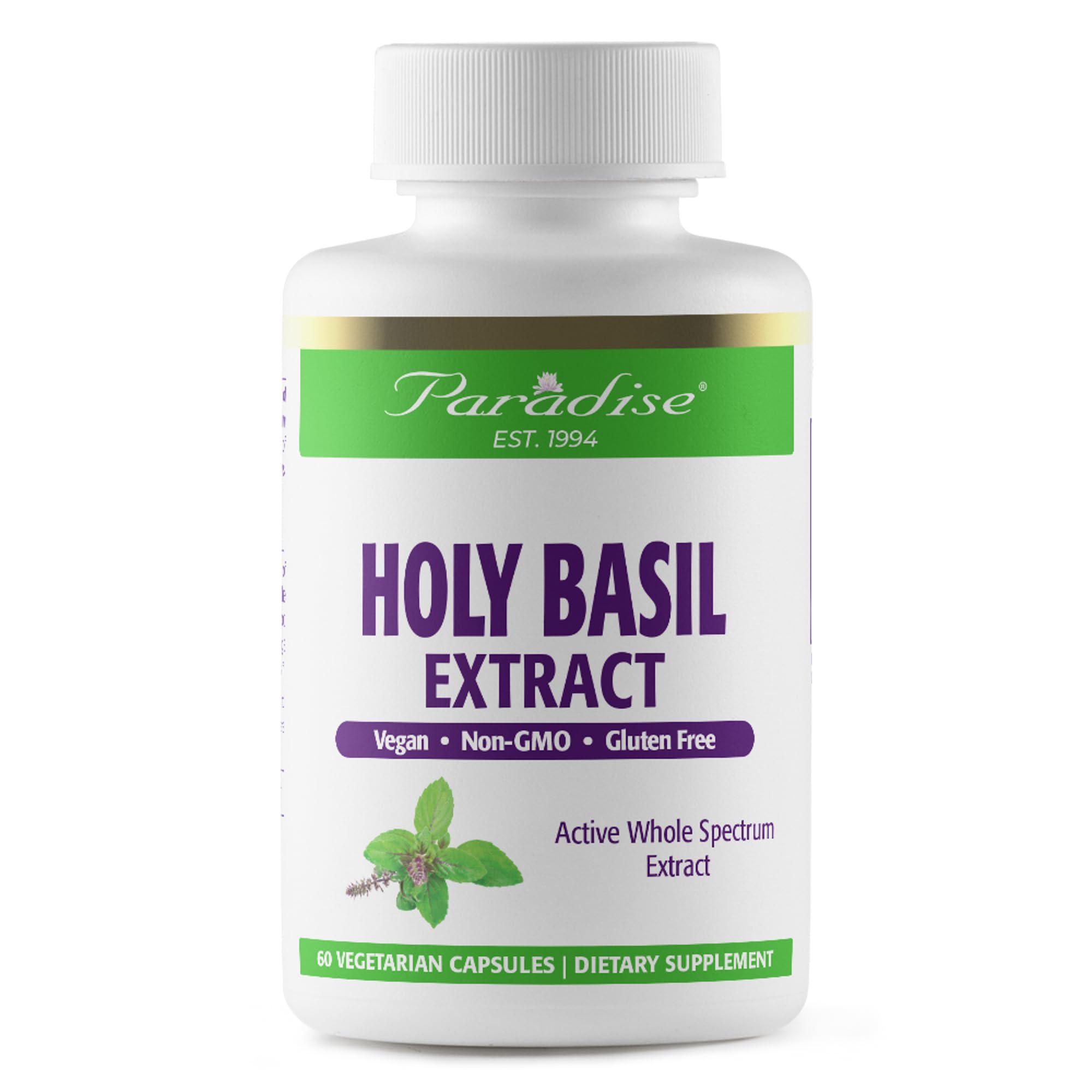 Foto 1 | Suplemento Paradise Herbs Organic Holy Basil 60 Cápsulas - Venta Internacional.