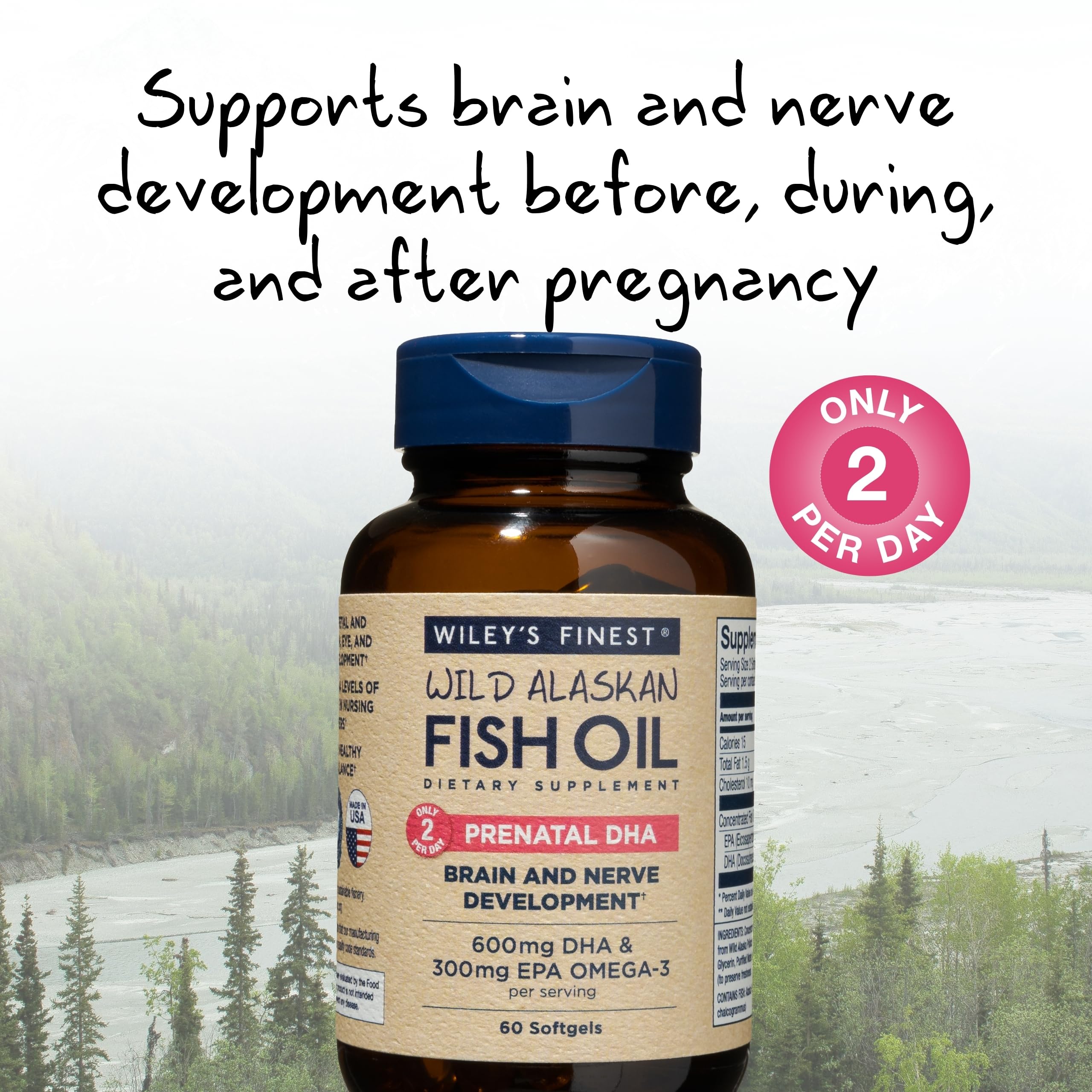 Foto 4 pulgar | Suplemento De Dha Prenatal Con Aceite De Pescado Salvaje De Alaska De Wiley's Finest - Venta Internacional.