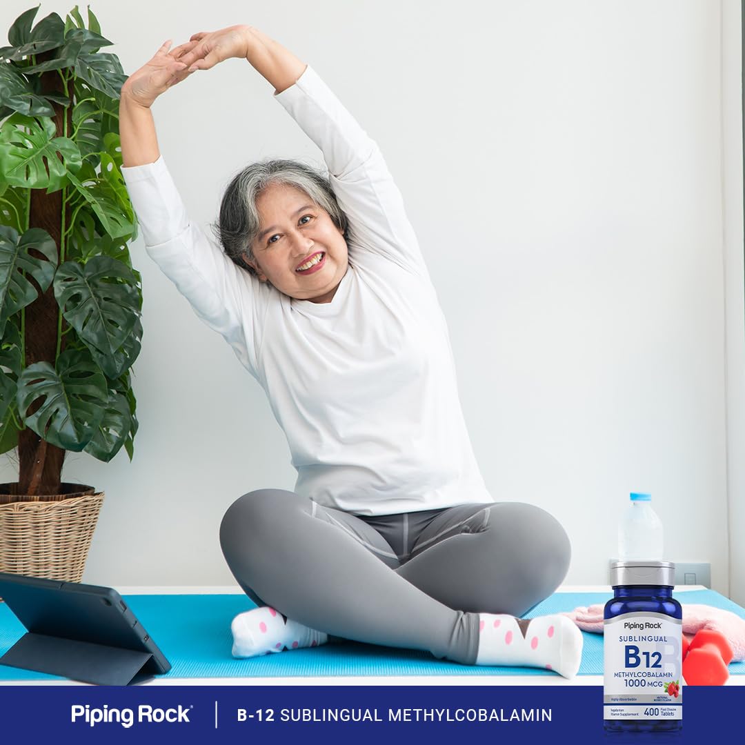 Foto 7 pulgar | Suplemento Piping Rock De Vitamina B12 Sublingual, 1000 Mcg, 400 Comprimidos - Venta Internacional.