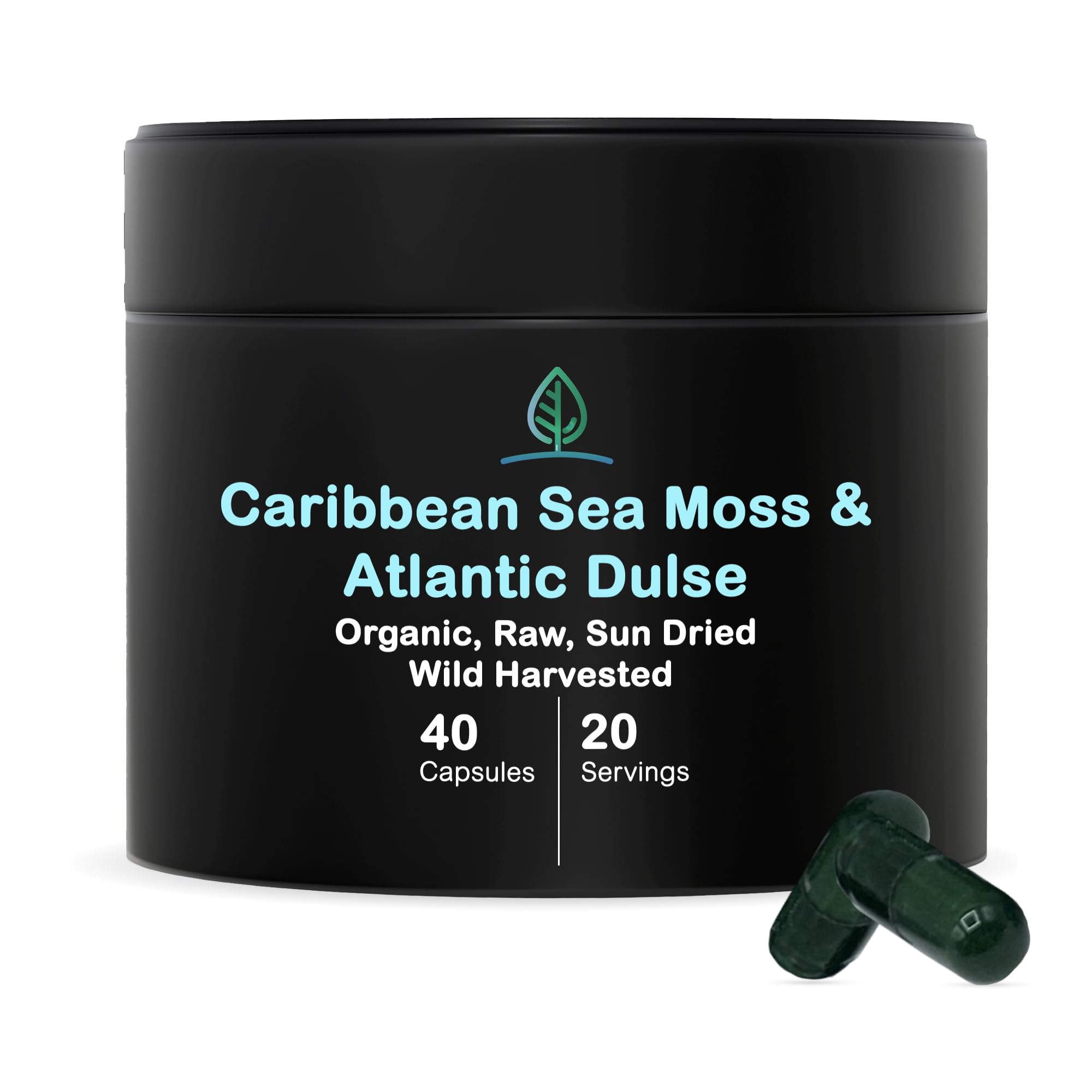 Foto 2 pulgar | Sea Moss Capsules Holistic Bin Organic 40 Cápsulas - Venta Internacional.