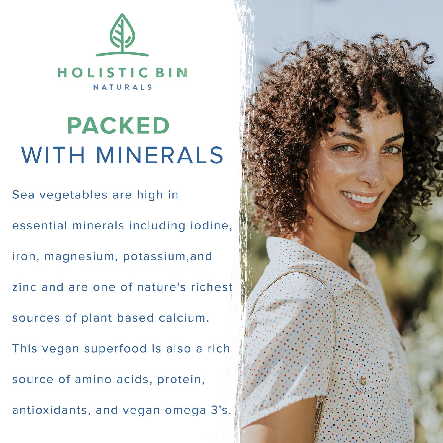 Foto 4 pulgar | Sea Moss Capsules Holistic Bin Organic 40 Cápsulas - Venta Internacional.