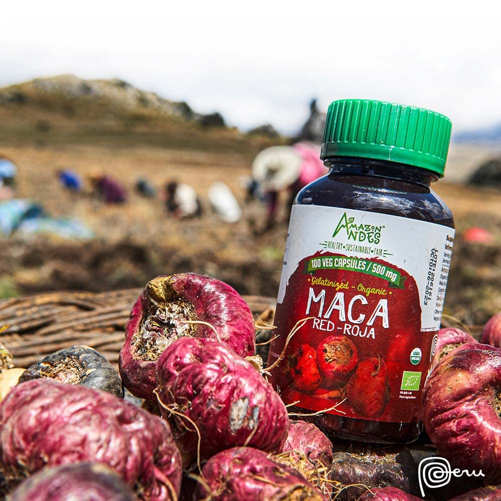 Foto 7 pulgar | Suplemento: Cápsulas De Raíz De Maca Roja De Amazon Andes, 1500 Mg - Venta Internacional.