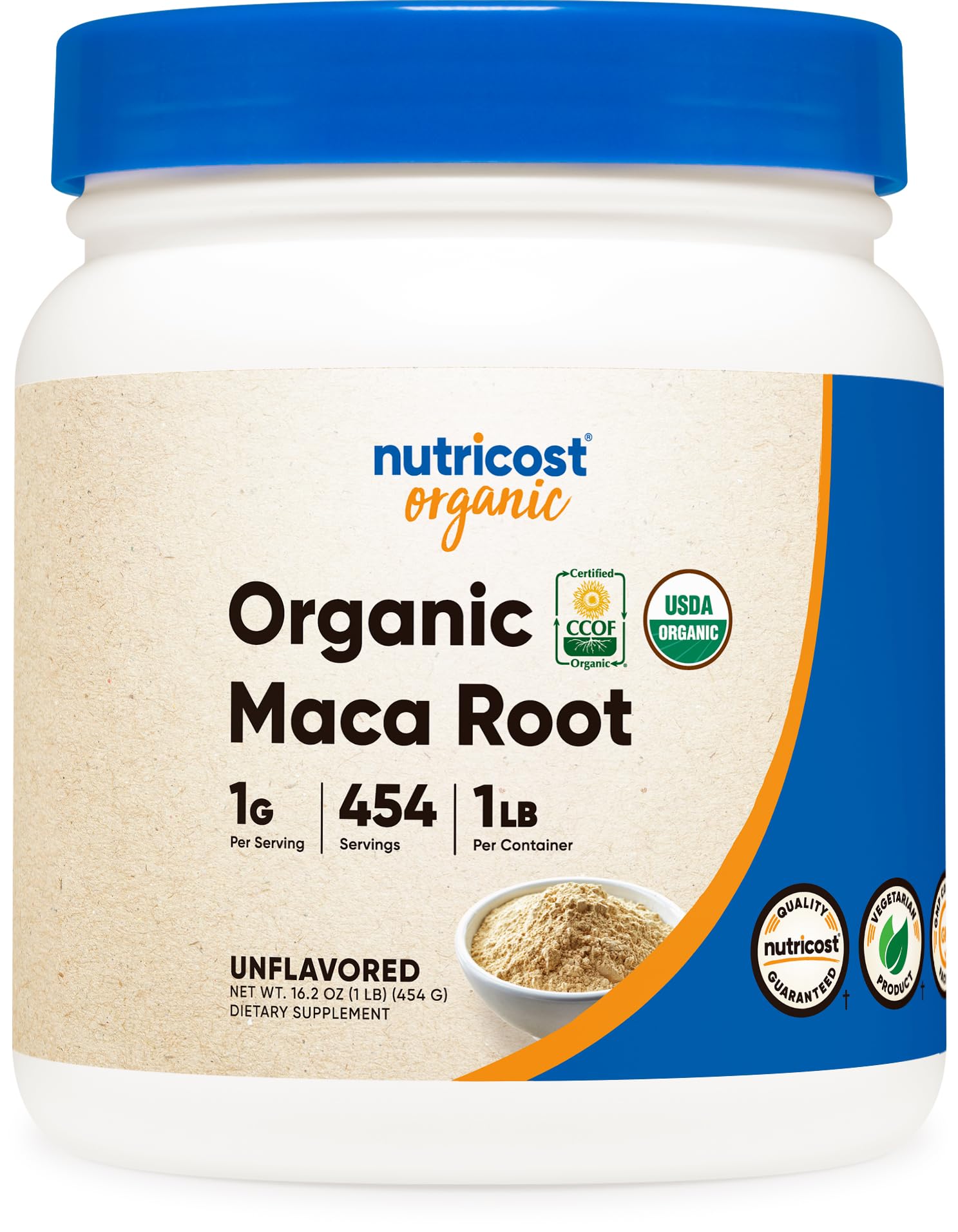 Foto 2 pulgar | Suplemento Nutricost De Raíz De Maca Orgánica En Polvo, 454 G - Venta Internacional.