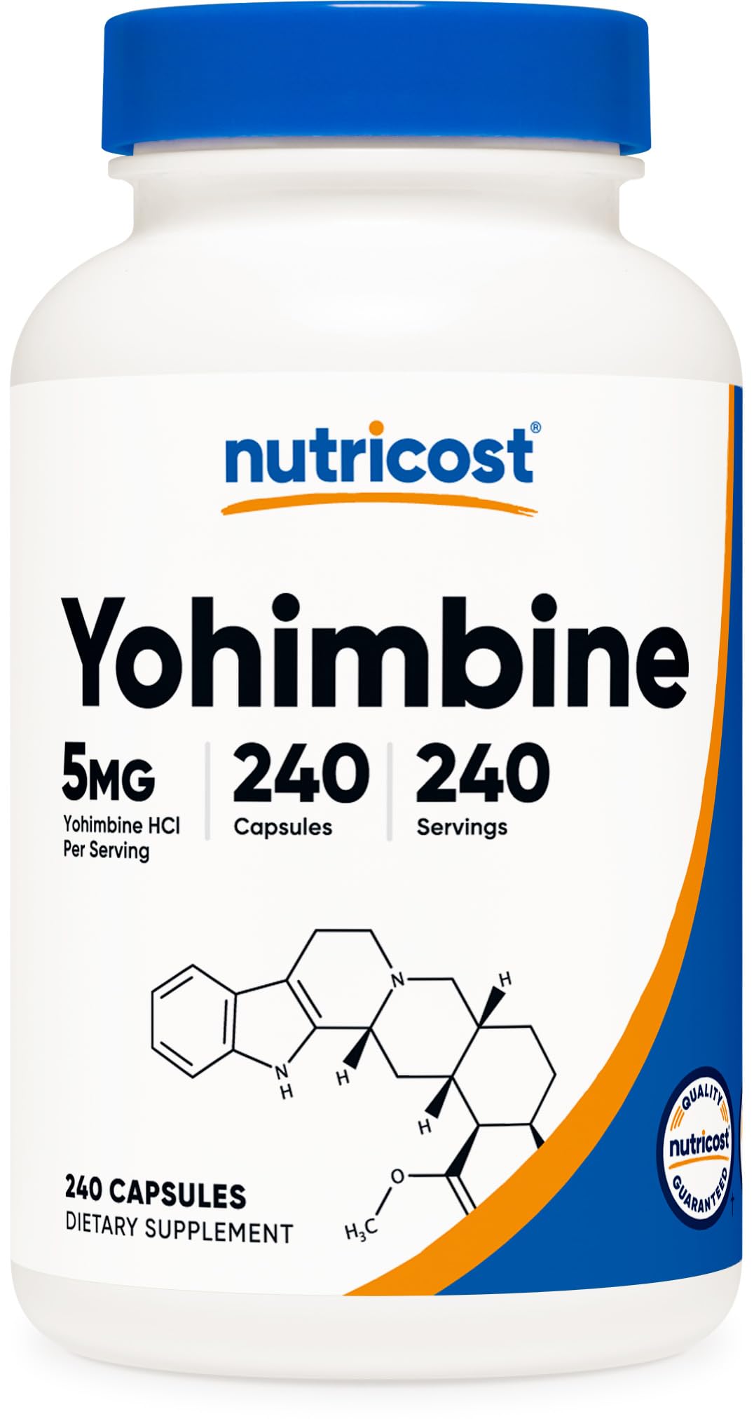 Foto 2 pulgar | Suplemento Nutricost Yohimbina Hcl 5 Mg 240 Cápsulas - Venta Internacional.