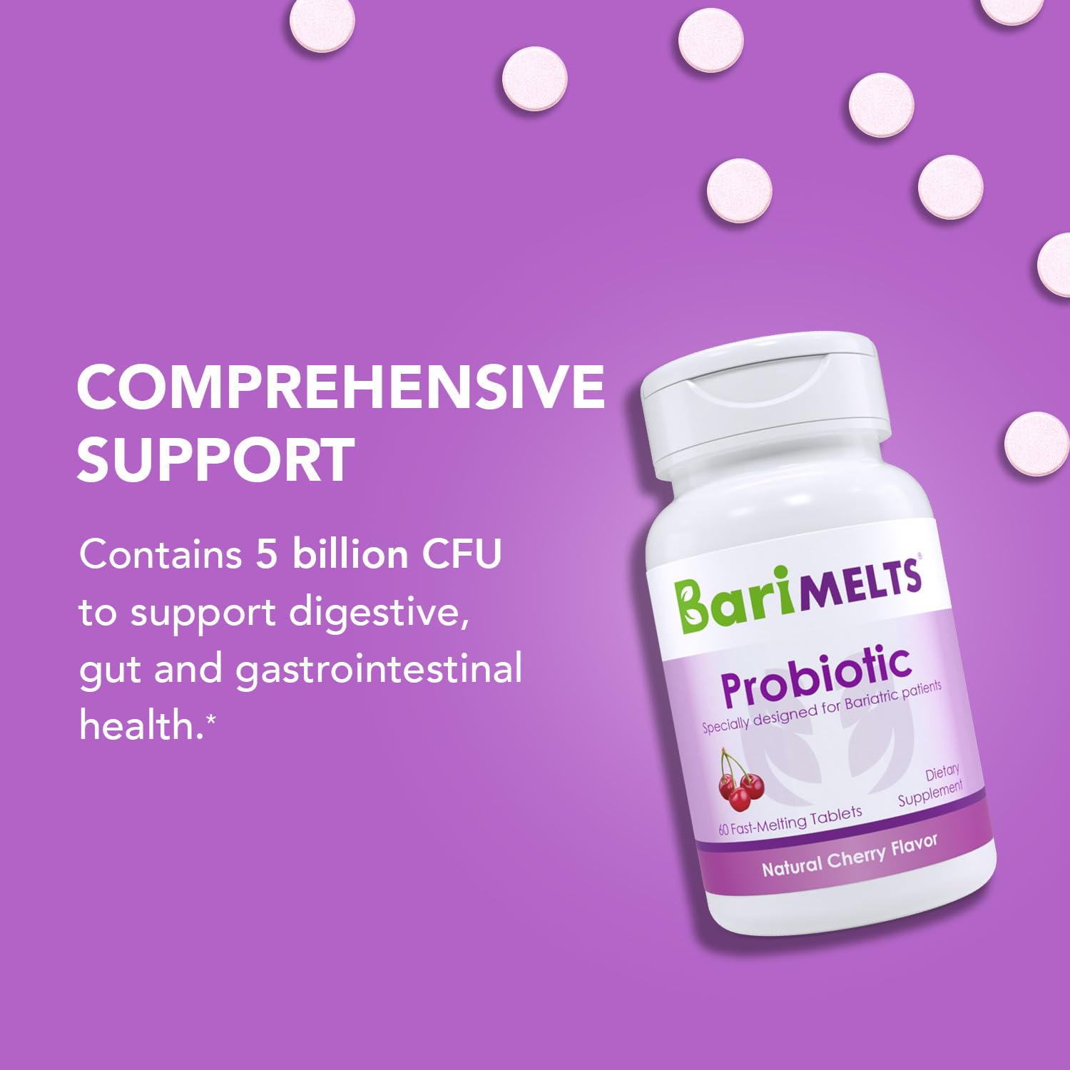 Foto 3 pulgar | Probiotic Barimelts, Suministro Para 2 Meses, 60 Tabletas, Salud Digestiva - Venta Internacional.