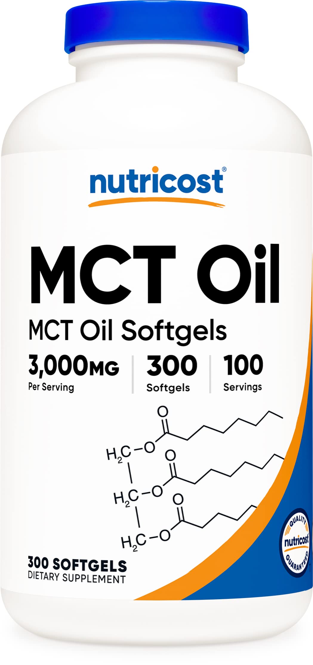 Foto 2 pulgar | Suplemento Nutricost, Cápsulas Blandas De Aceite Mct, 1000 Mg, 300 Sfg - Venta Internacional.