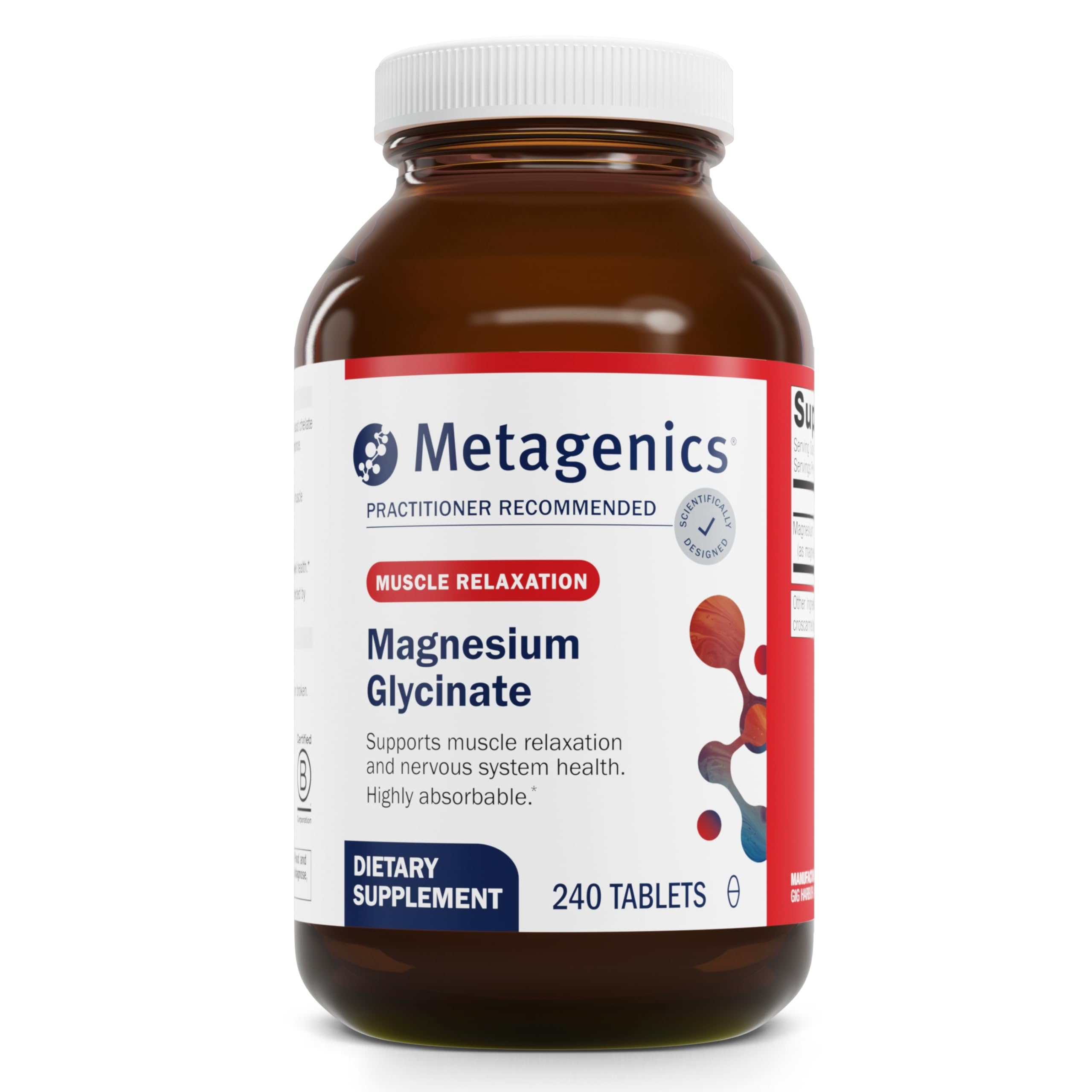 Foto 1 | Suplemento Metagenics De Glicinato De Magnesio 240 Comprimidos - Venta Internacional.