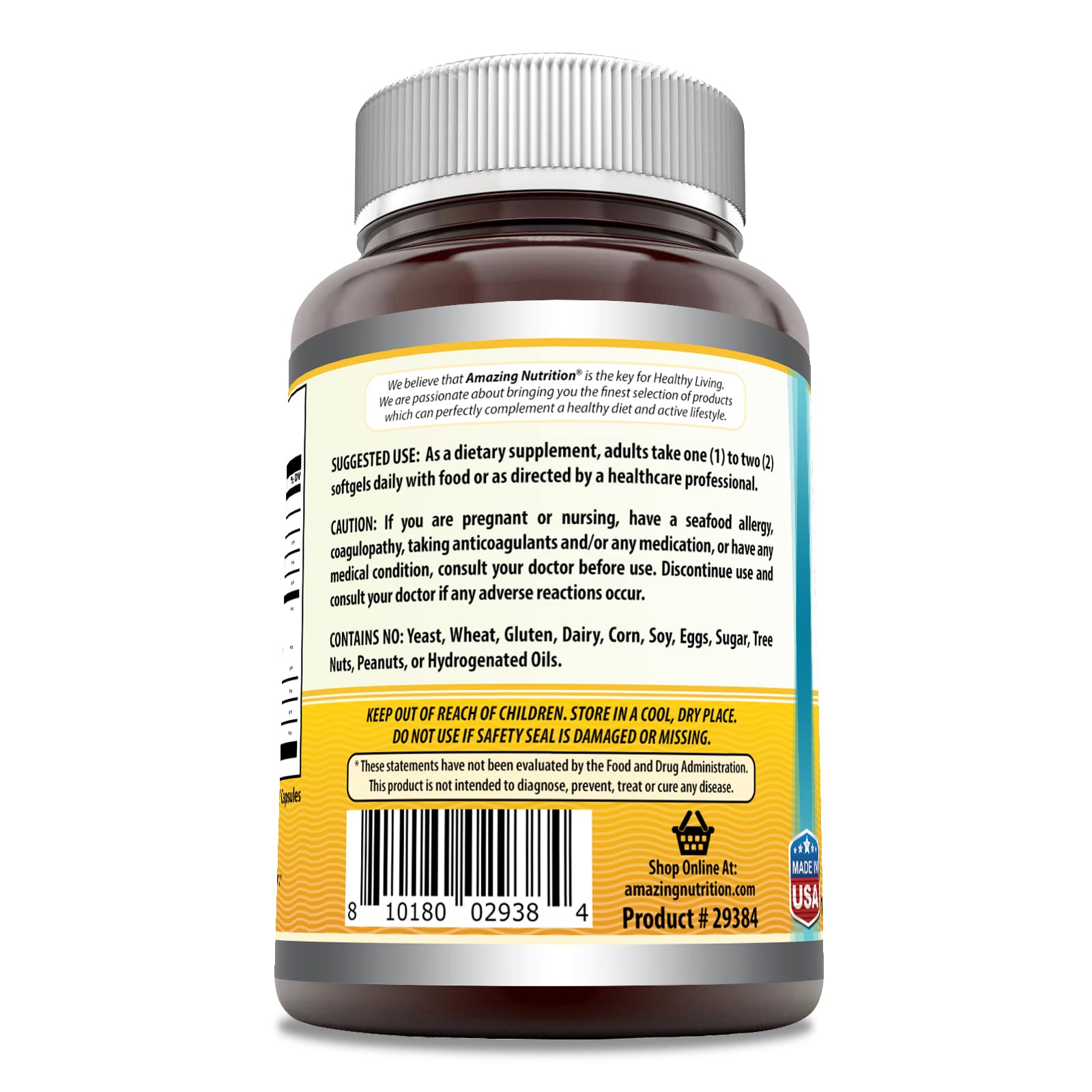 Foto 3 pulgar | Suplemento Amazing Omega Norwegian Bod Liver Oil 1250 Mg - Venta Internacional.