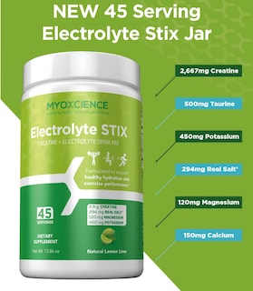 Foto 2 | Electrolyte Stix Myoxcience Con Creatina En Polvo, 45 Unidades - Venta Internacional.