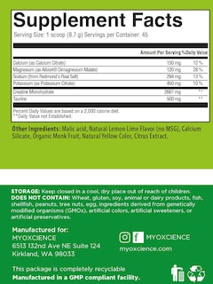 Foto 5 | Electrolyte Stix Myoxcience Con Creatina En Polvo, 45 Unidades - Venta Internacional.