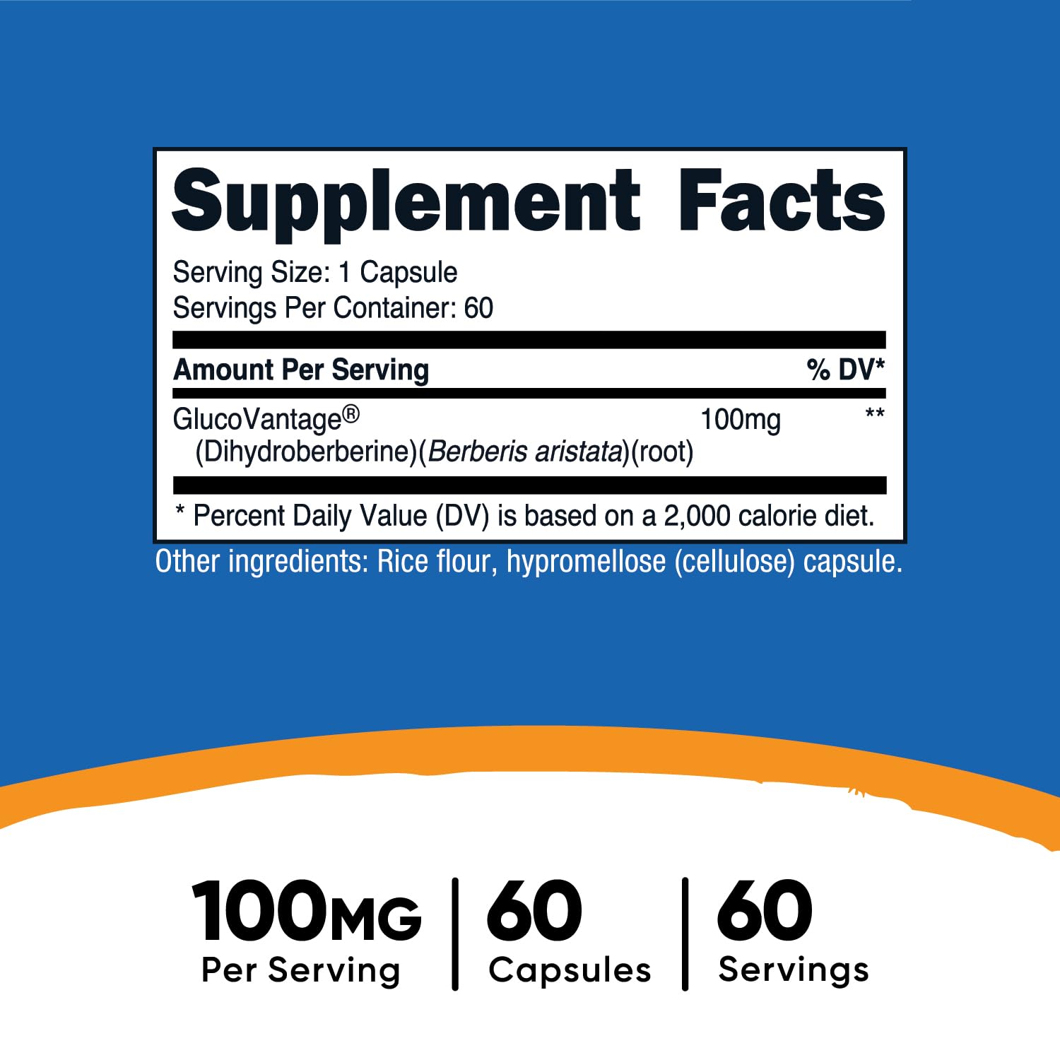 Foto 3 pulgar | Suplemento Nutricost, Cápsulas De Dihidroberberina, 100 Mg, 60 Unidades - Venta Internacional.