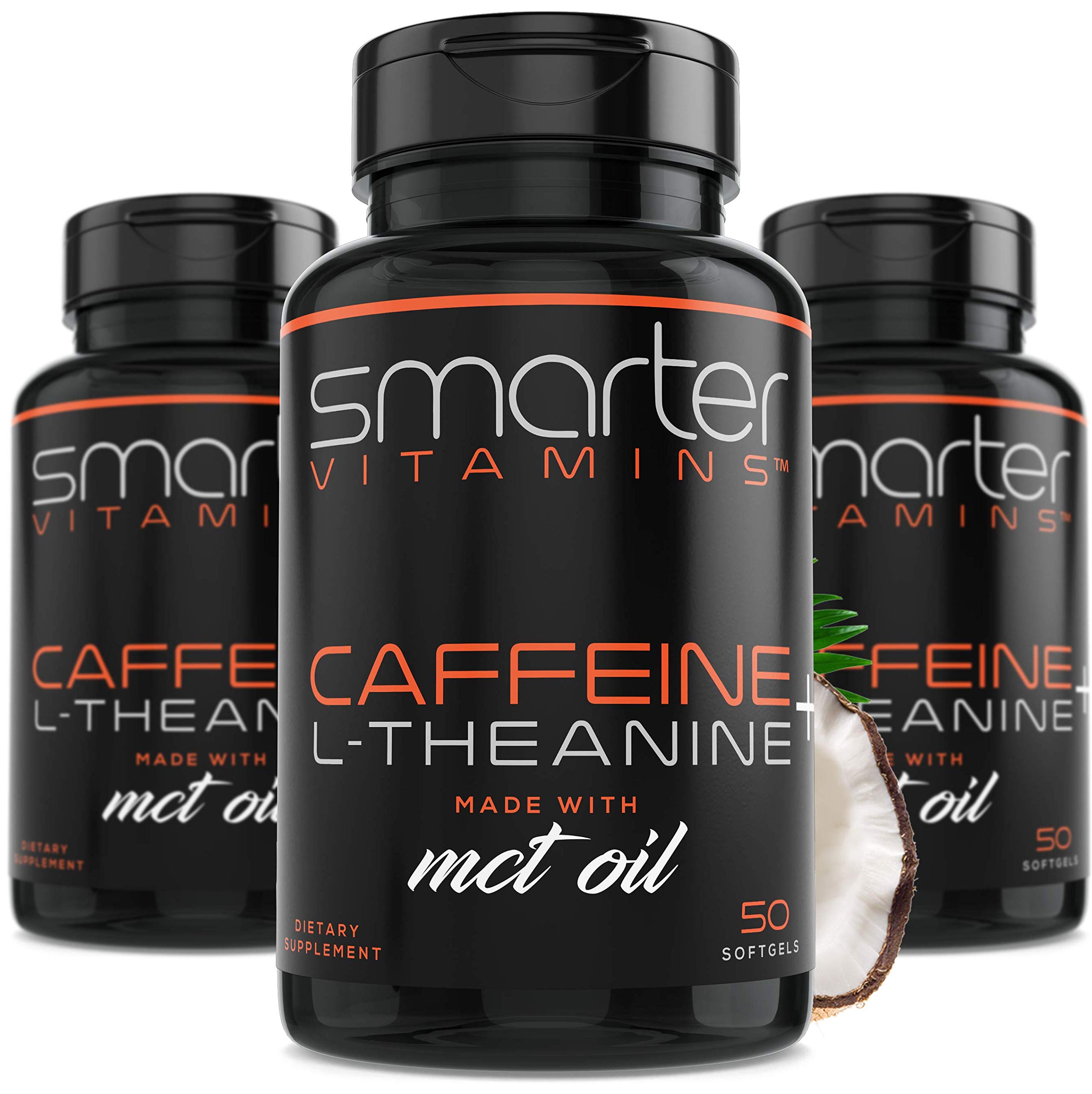 Foto 2 pulgar | Píldoras De Cafeína Smartervitamins 200 Mg (paquete De 3) Con L-teanina - Venta Internacional.