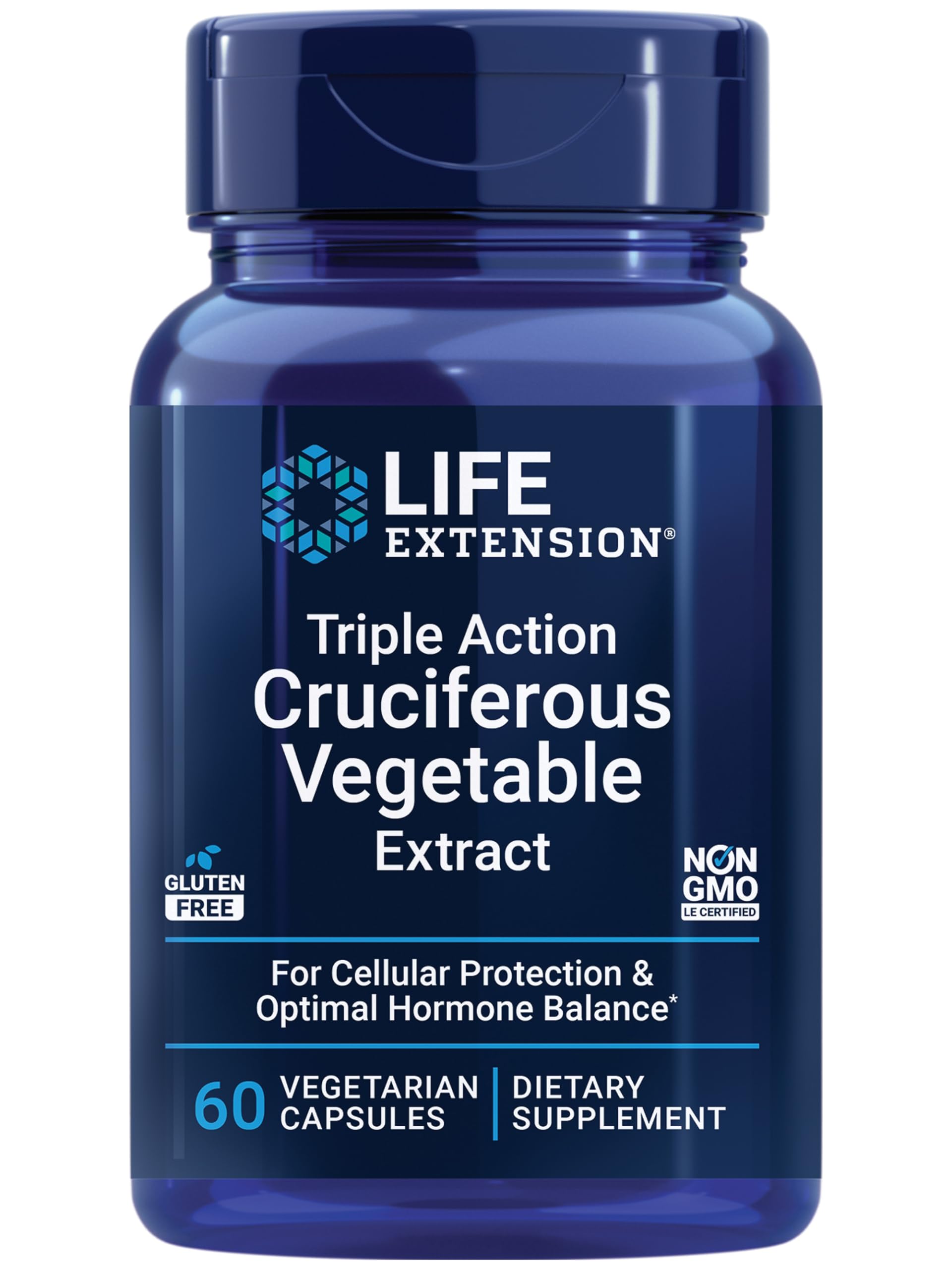Foto 2 pulgar | Extracto Vegetal Crucífero Supplement Life Extension De Triple Acción, 60 Cápsulas - Venta Internacional.