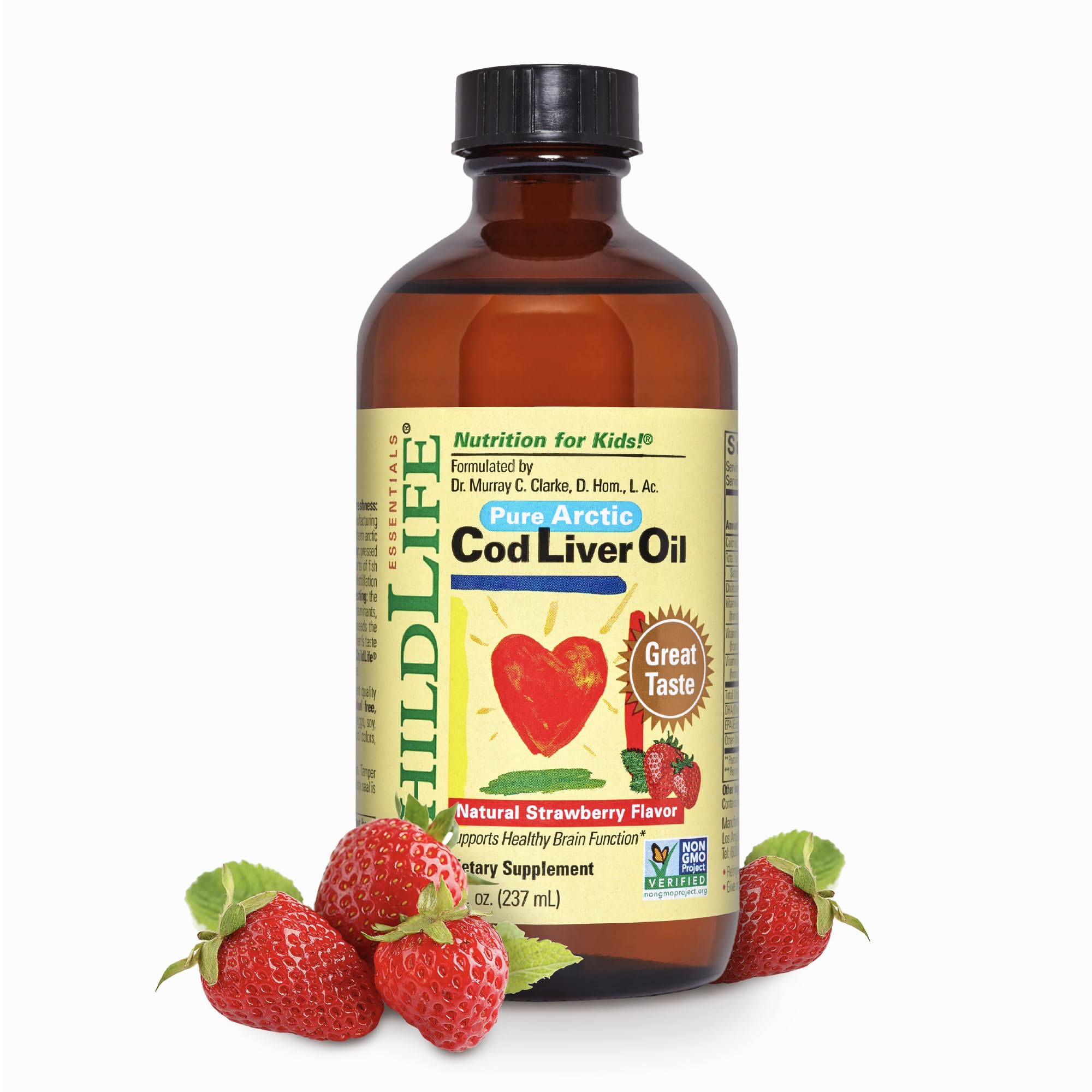 Aceite De Hígado De Bacalao Childlife Essentials Kids Fresa 240 Ml - Venta Internacional.