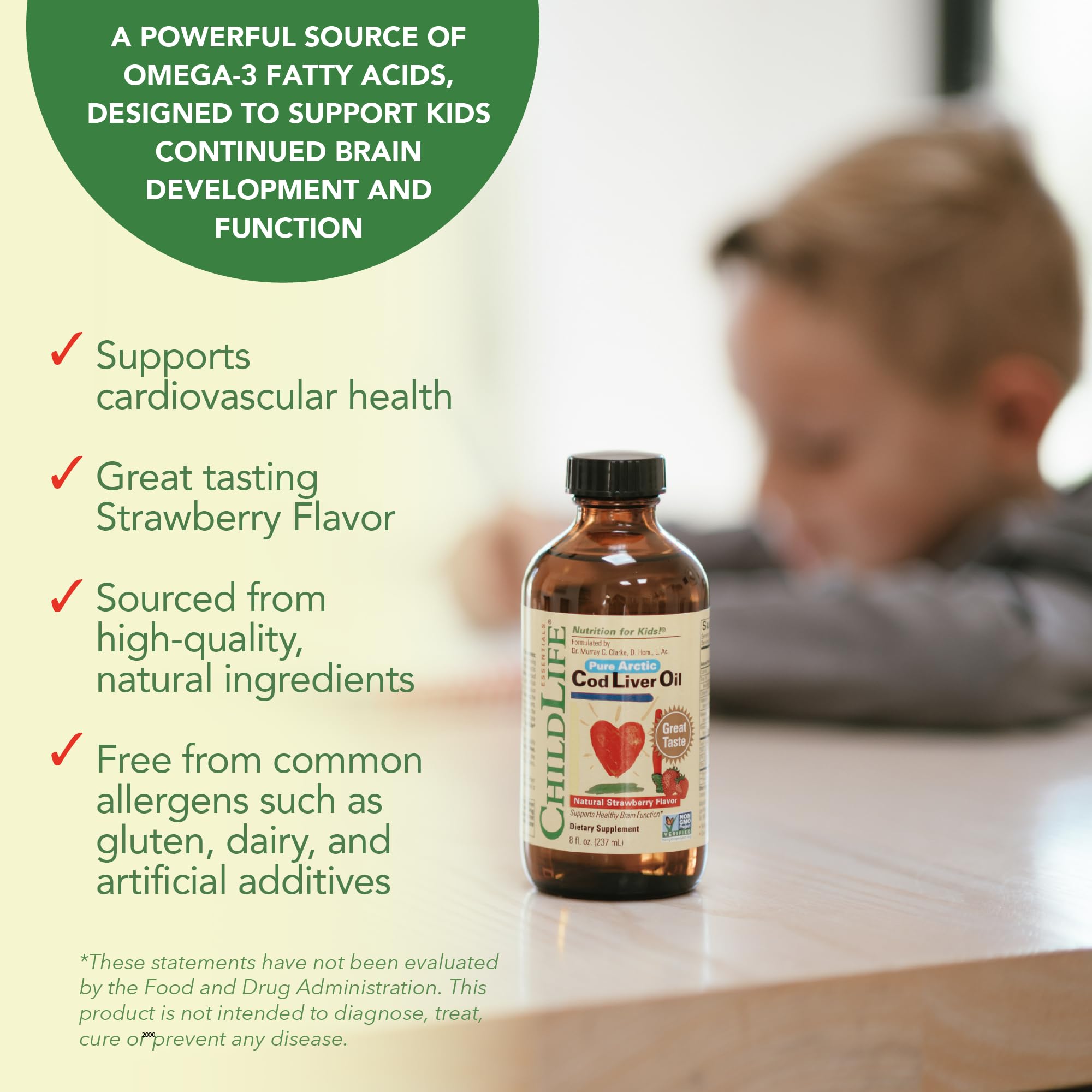 Foto 7 pulgar | Aceite De Hígado De Bacalao Childlife Essentials Kids Fresa 240 Ml - Venta Internacional.
