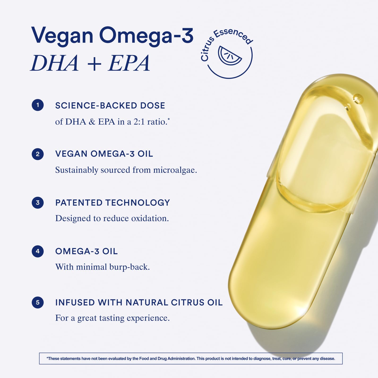 Foto 4 | Suplemento Ritual Omega 3 Vegano De 500 Mg De Dha Y Epa Para 30 Días - Venta Internacional.