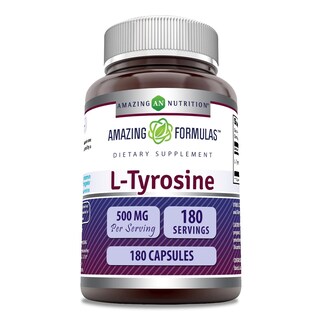 Foto 1 | Suplemento Amazing Formulas, 500 Mg, Cápsulas De L-tirosina, 180 Unidades - Venta Internacional.