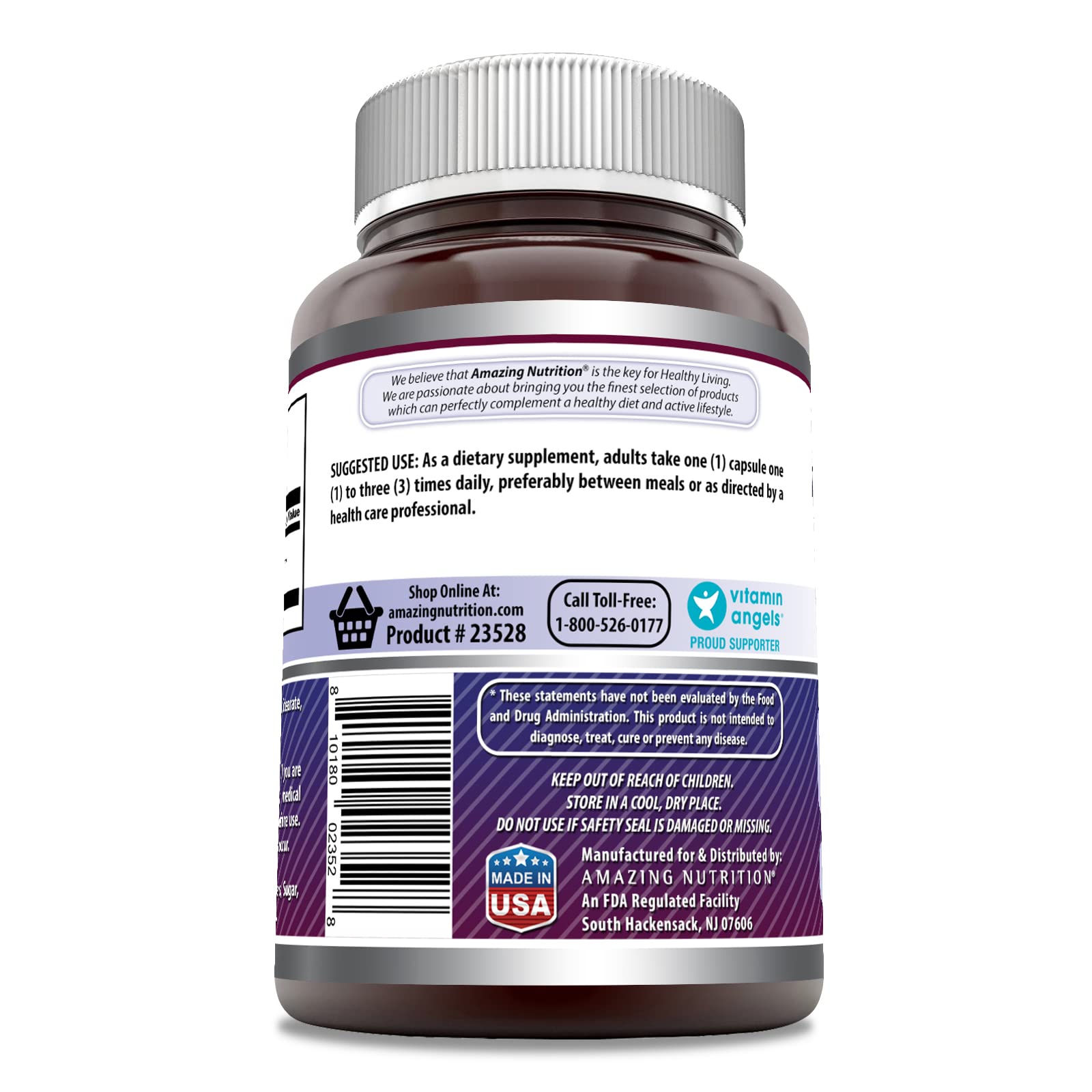 Foto 4 pulgar | Suplemento Amazing Formulas, 500 Mg, Cápsulas De L-tirosina, 180 Unidades - Venta Internacional.