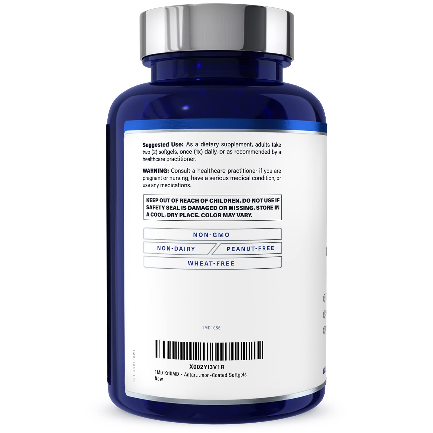 Foto 7 pulgar | Suplemento 1md Nutrition Aceite De Krill Antártico Krillmd 60 Cápsulas - Venta Internacional.
