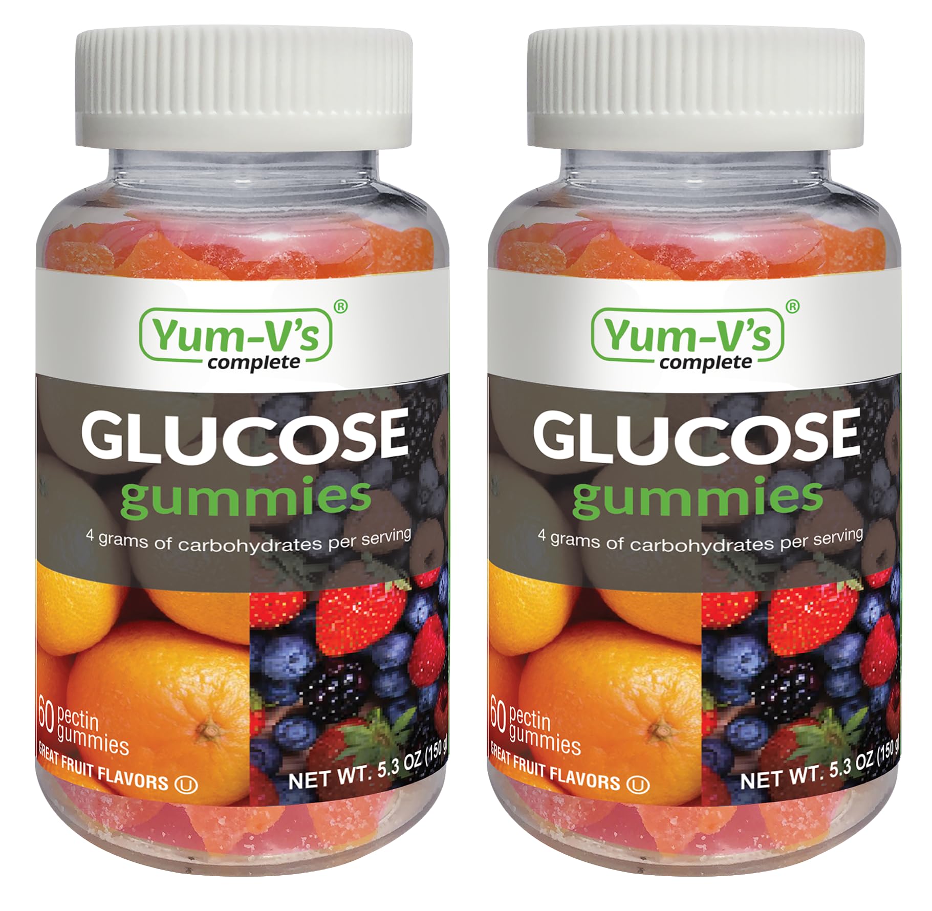 Foto 2 pulgar | Suplemento: Gomitas De Glucosa Completas Yumvs De Yum-v, 60 Unidades, 2 Unidades - Venta Internacional.