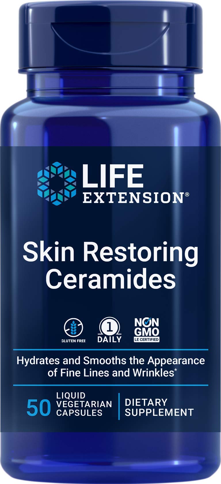 Ceramidas Reparadoras Para La Piel Supplement Life Extension, 50 Cápsulas - Venta Internacional.