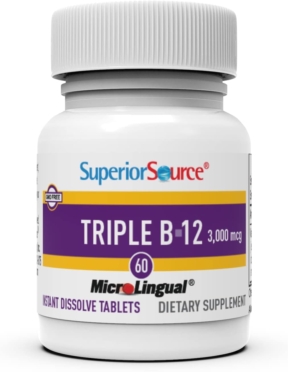 Foto 4 pulgar | Suplemento Superior Source No Shot Triple B12 3000 Mcg 60 Tabletas - Venta Internacional.