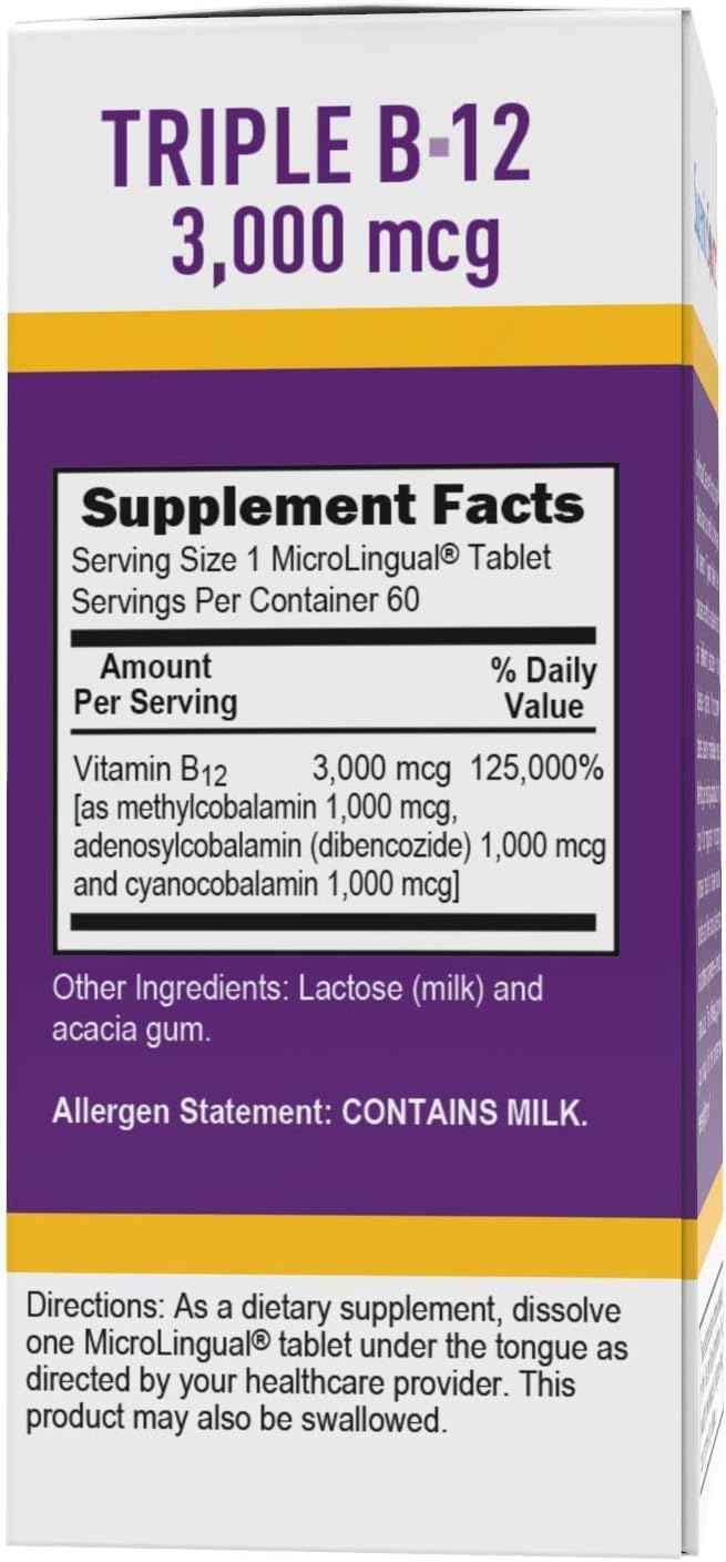 Foto 5 pulgar | Suplemento Superior Source No Shot Triple B12 3000 Mcg 60 Tabletas - Venta Internacional.