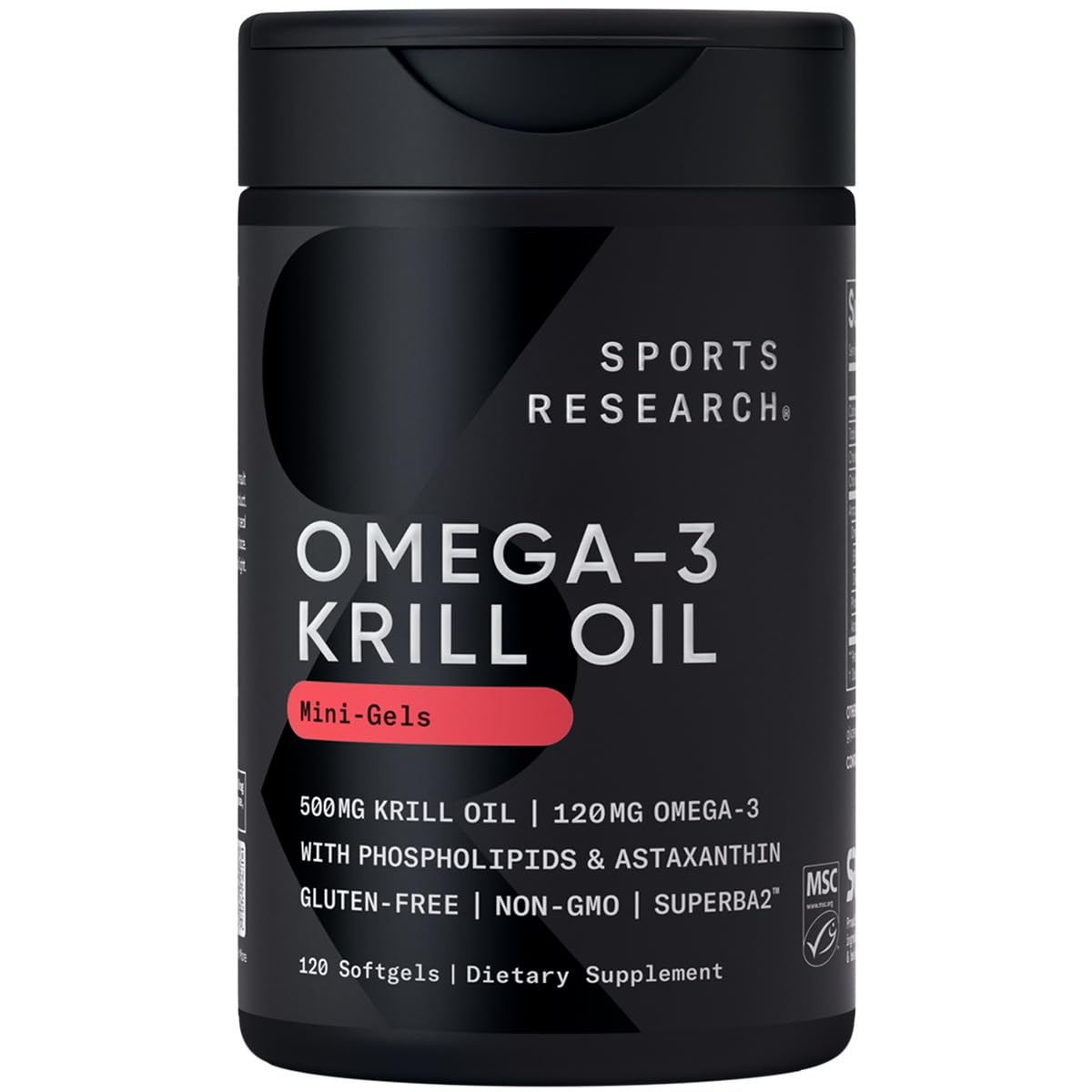 Foto 2 pulgar | Aceite De Krill Antártico Supplement Sports Research, 500 Ml, 120 Cápsulas Blandas - Venta Internacional.
