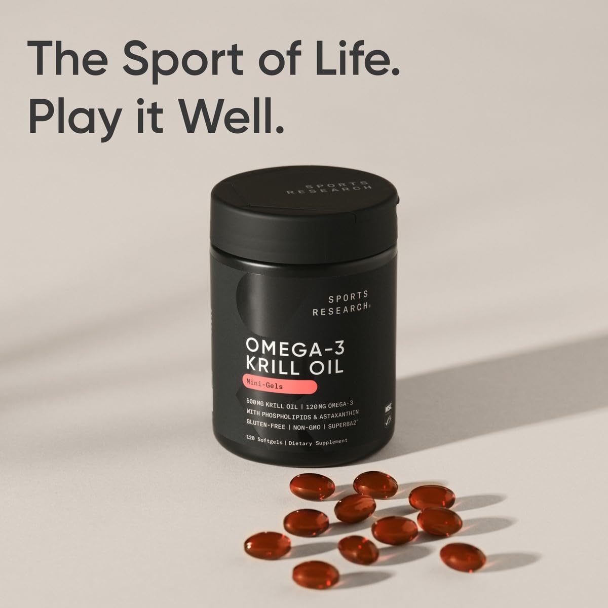 Foto 7 pulgar | Aceite De Krill Antártico Supplement Sports Research, 500 Ml, 120 Cápsulas Blandas - Venta Internacional.