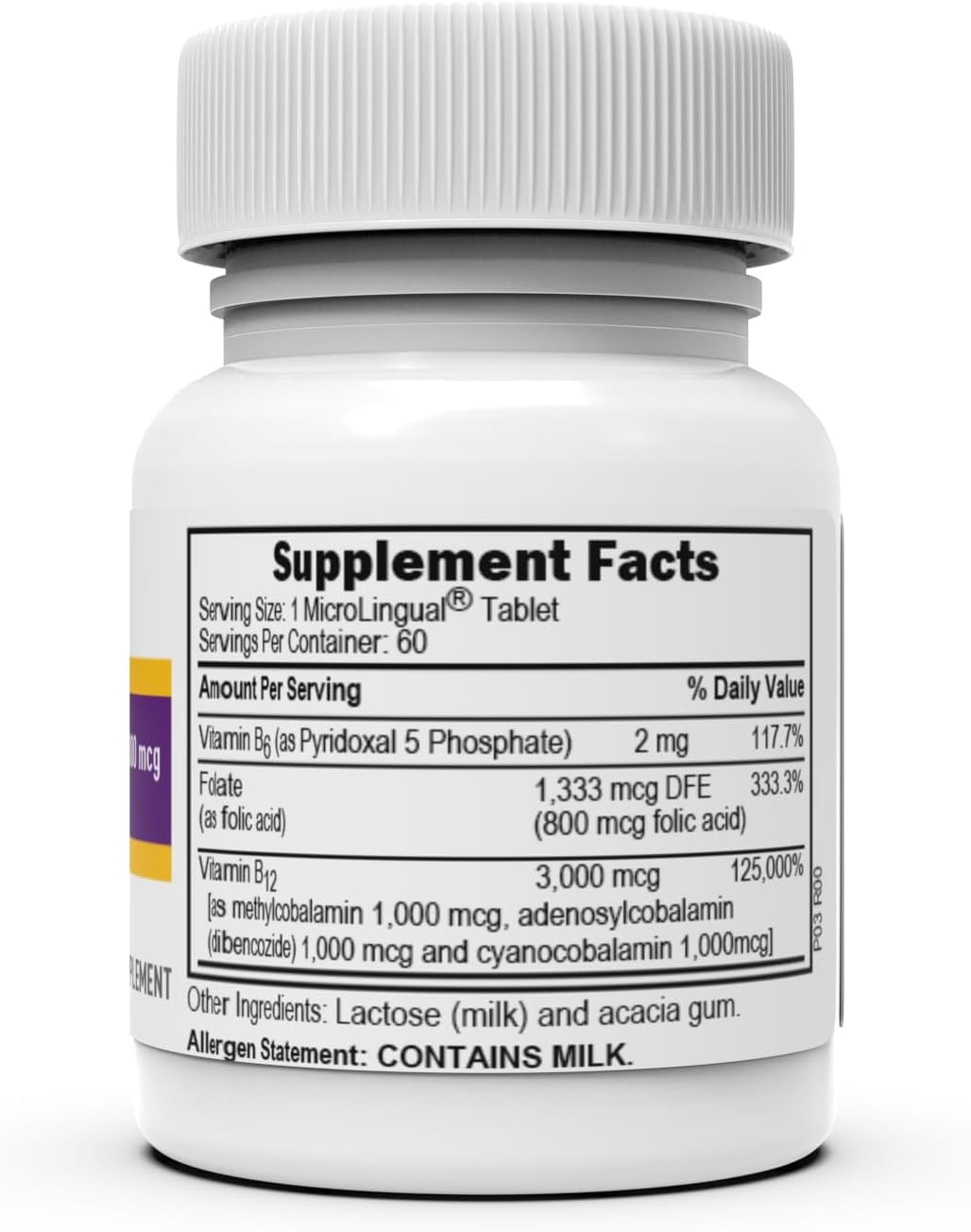 Foto 3 pulgar | Suplemento Superior Source No Shot Triple B12, 3000 Mcg, 60 Tabletas - Venta Internacional.