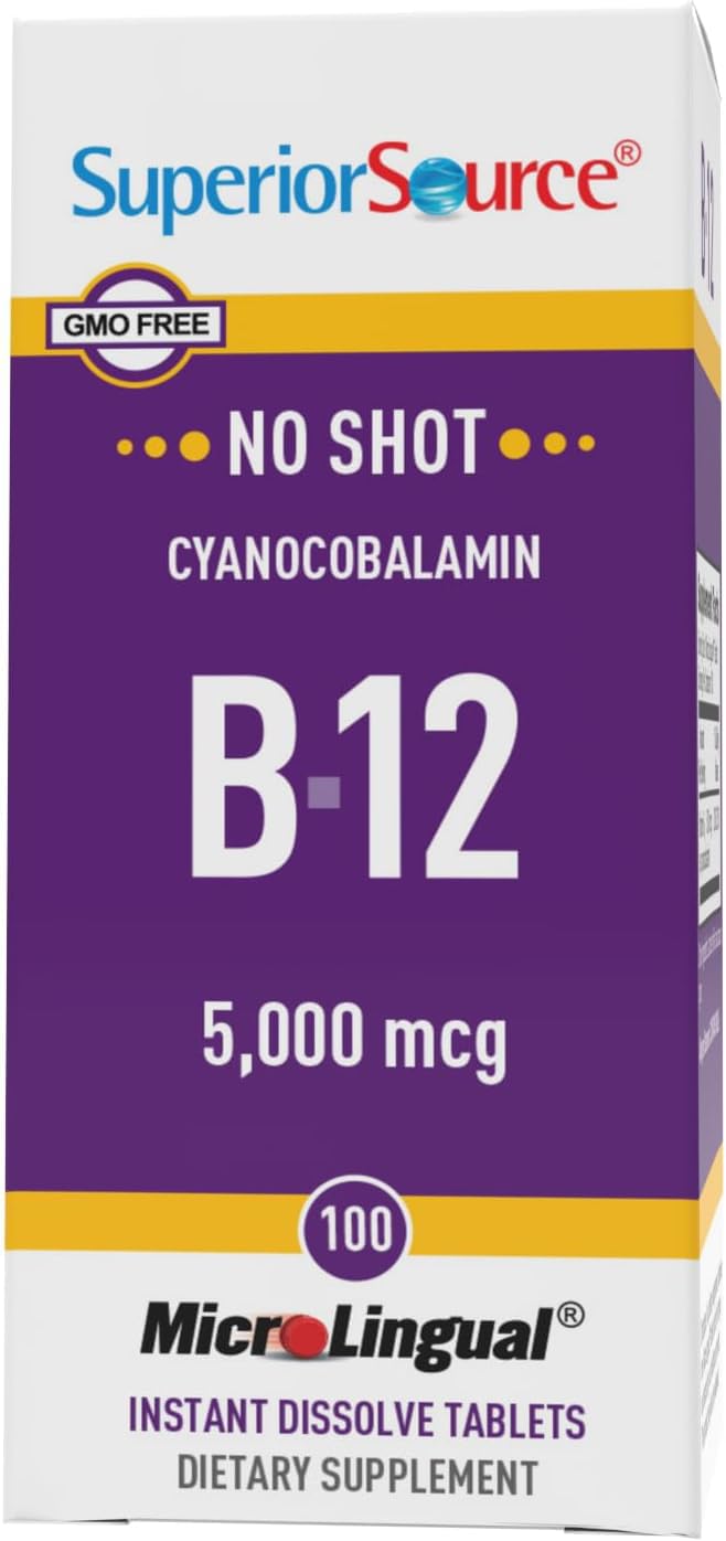 Foto 6 pulgar | Suplemento De Vitamina B12, Cianocobalamina De Fuente Superior, 5000 Mcg - Venta Internacional.