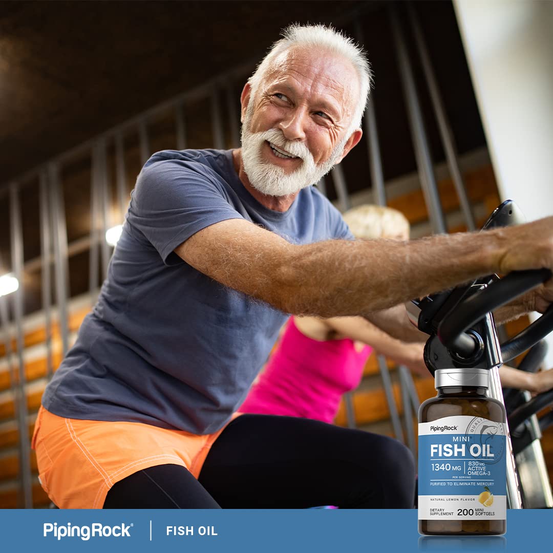 Foto 6 | Suplemento Piping Rock Mini Cápsulas Blandas De Aceite De Pescado, 1340 Mg, 200 Píldoras - Venta Internacional.