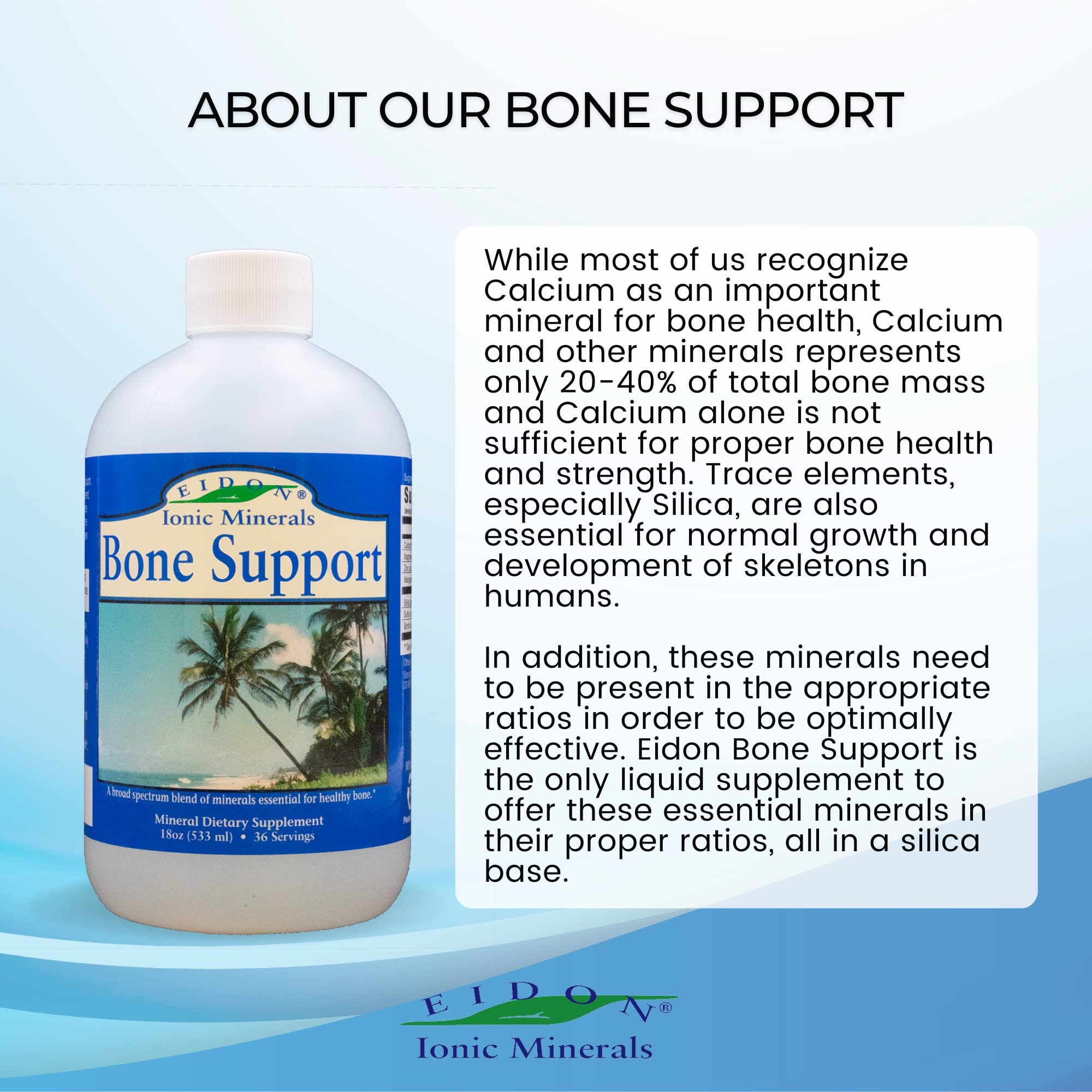 Foto 5 pulgar | Suplemento Eidon Mineral Bone Support De 540 Ml Con Trazas Iónicas - Venta Internacional.